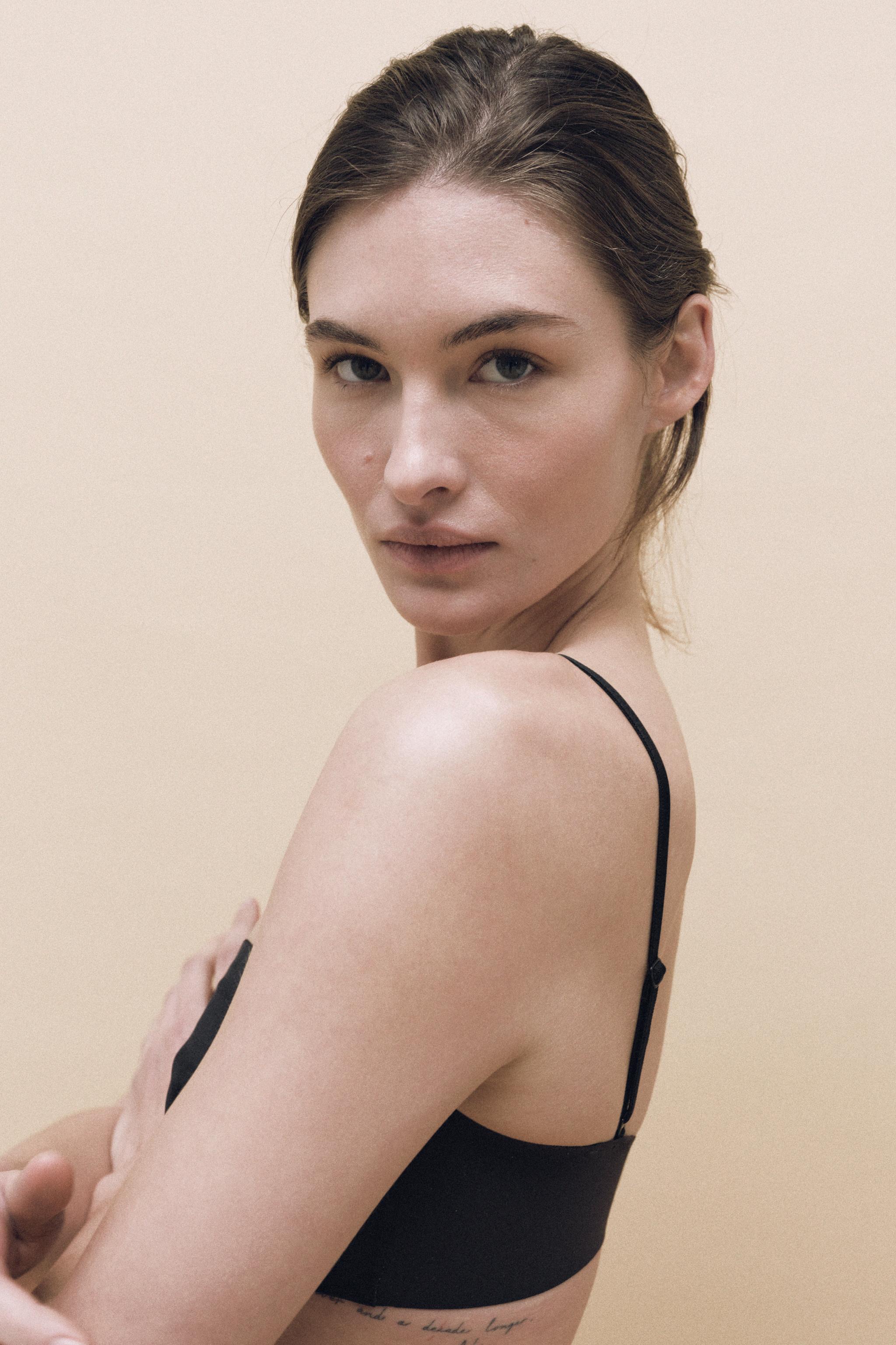 STRAPPY BANDEAU BRA WITH POLYAMIDE