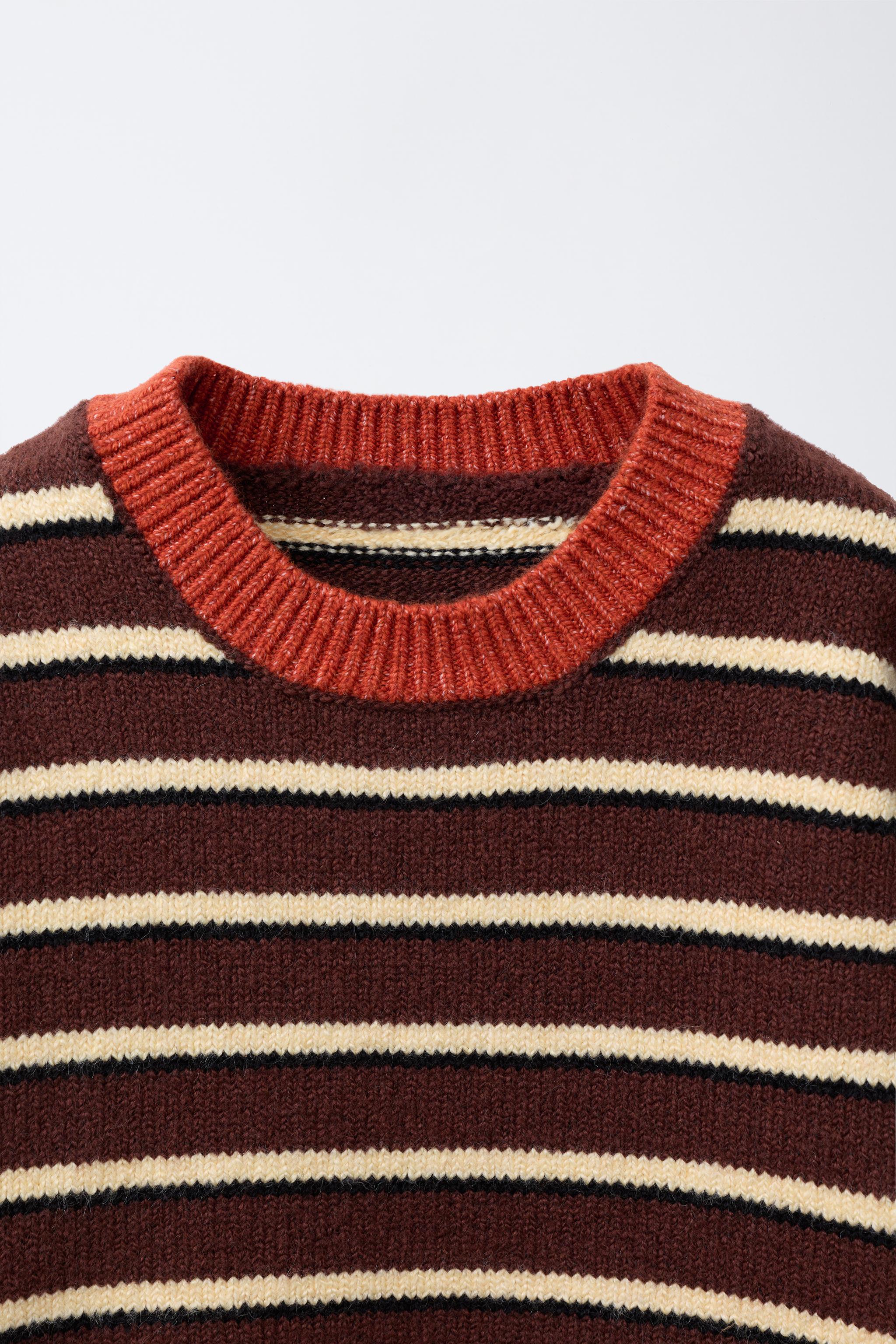 STRIPED KNIT SWEATER