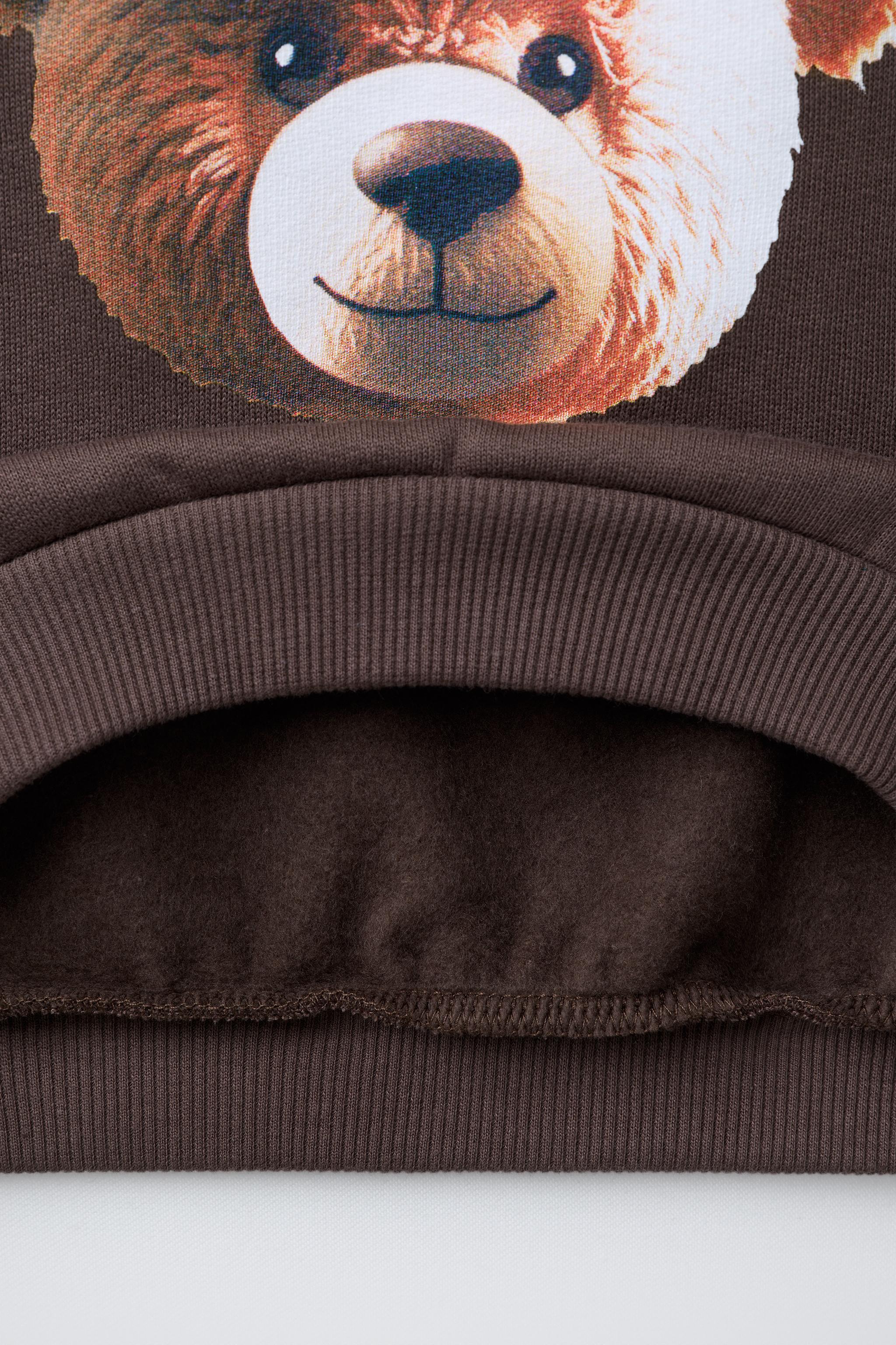 BEAR PRINT SWEATSHIRT