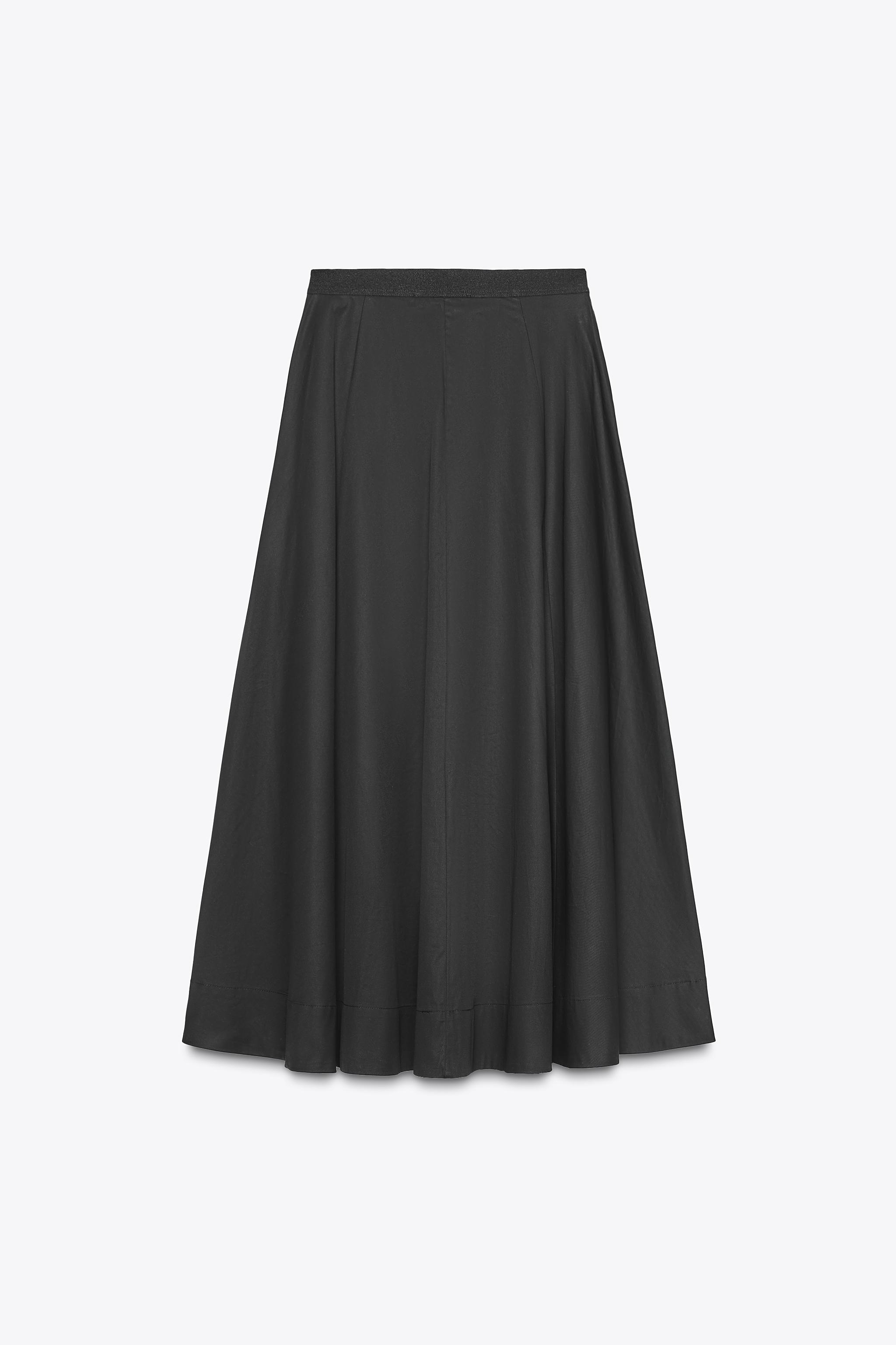 PLEATED MIDI SKIRT