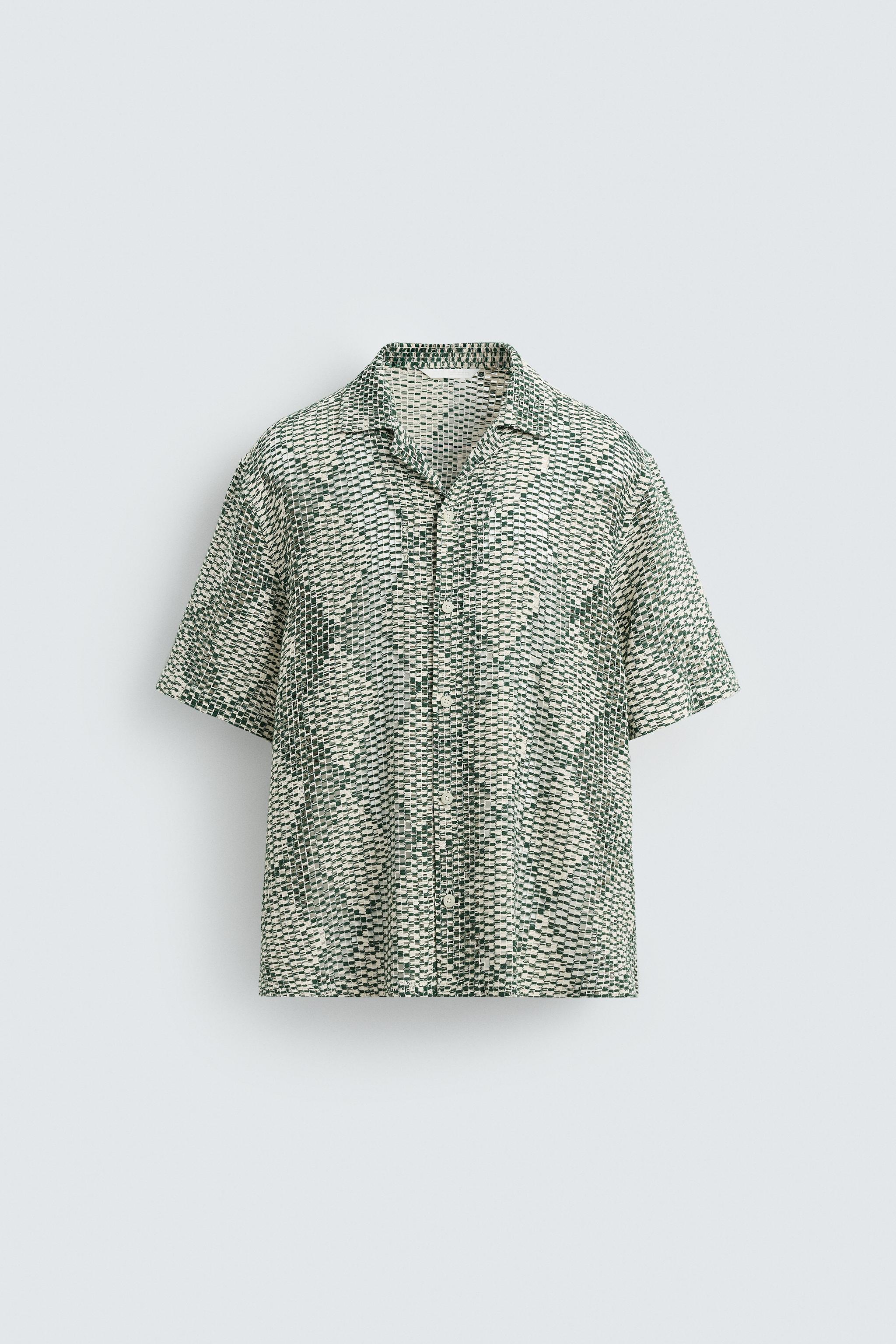 TEXTURED CROCHET SHIRT