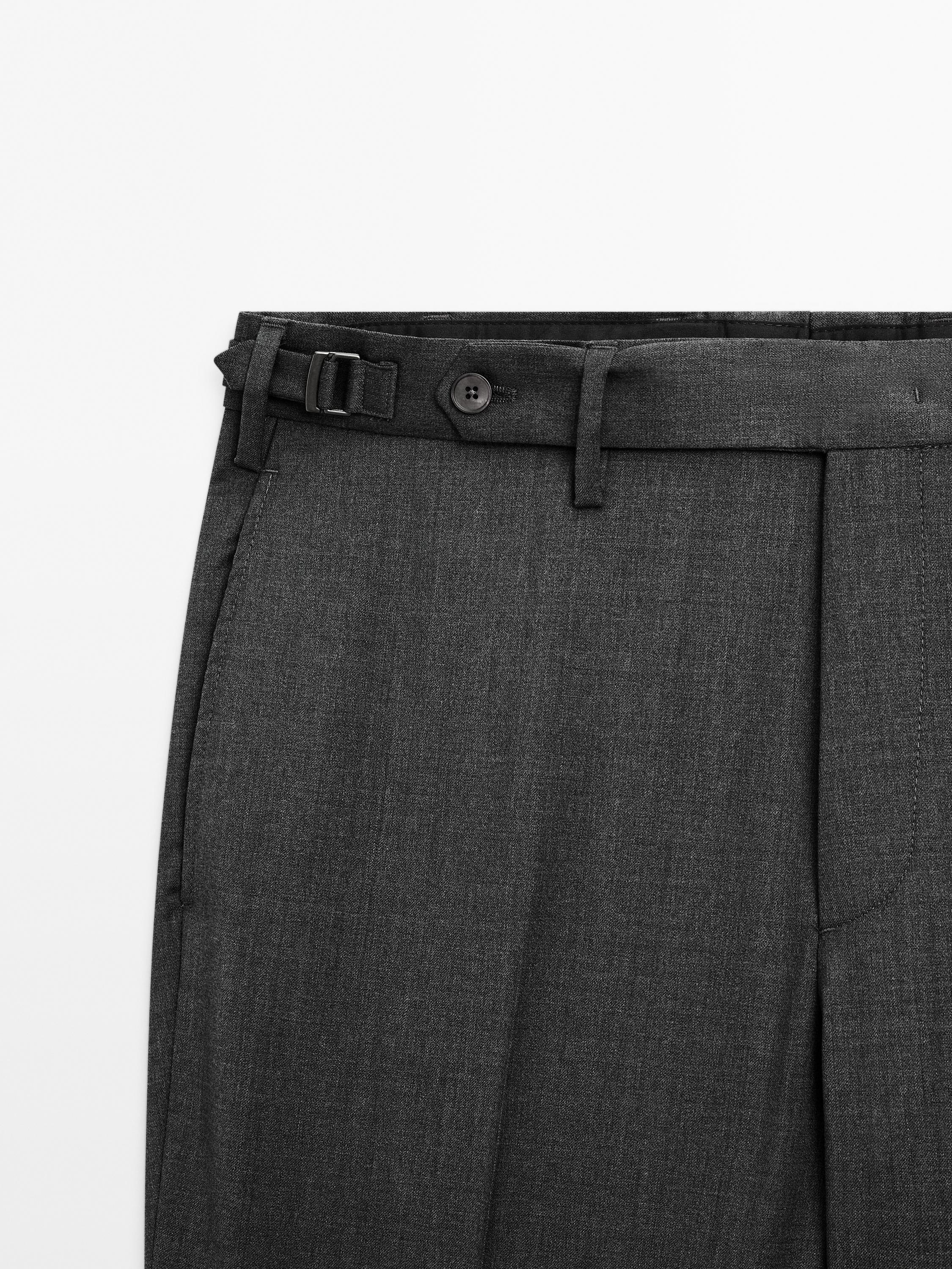 Wool blend smart trousers