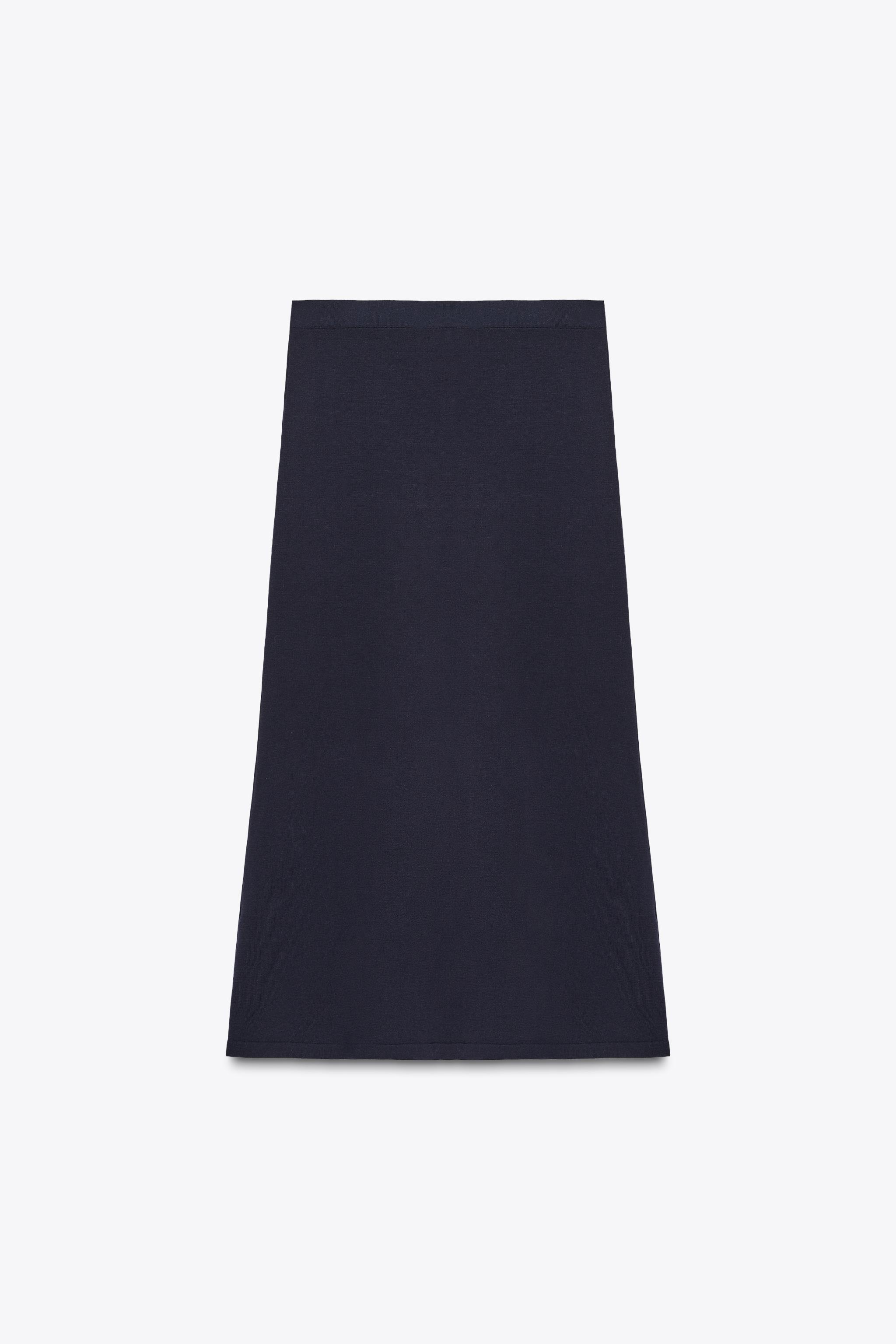 MIDI PLAIN KNIT SKIRT