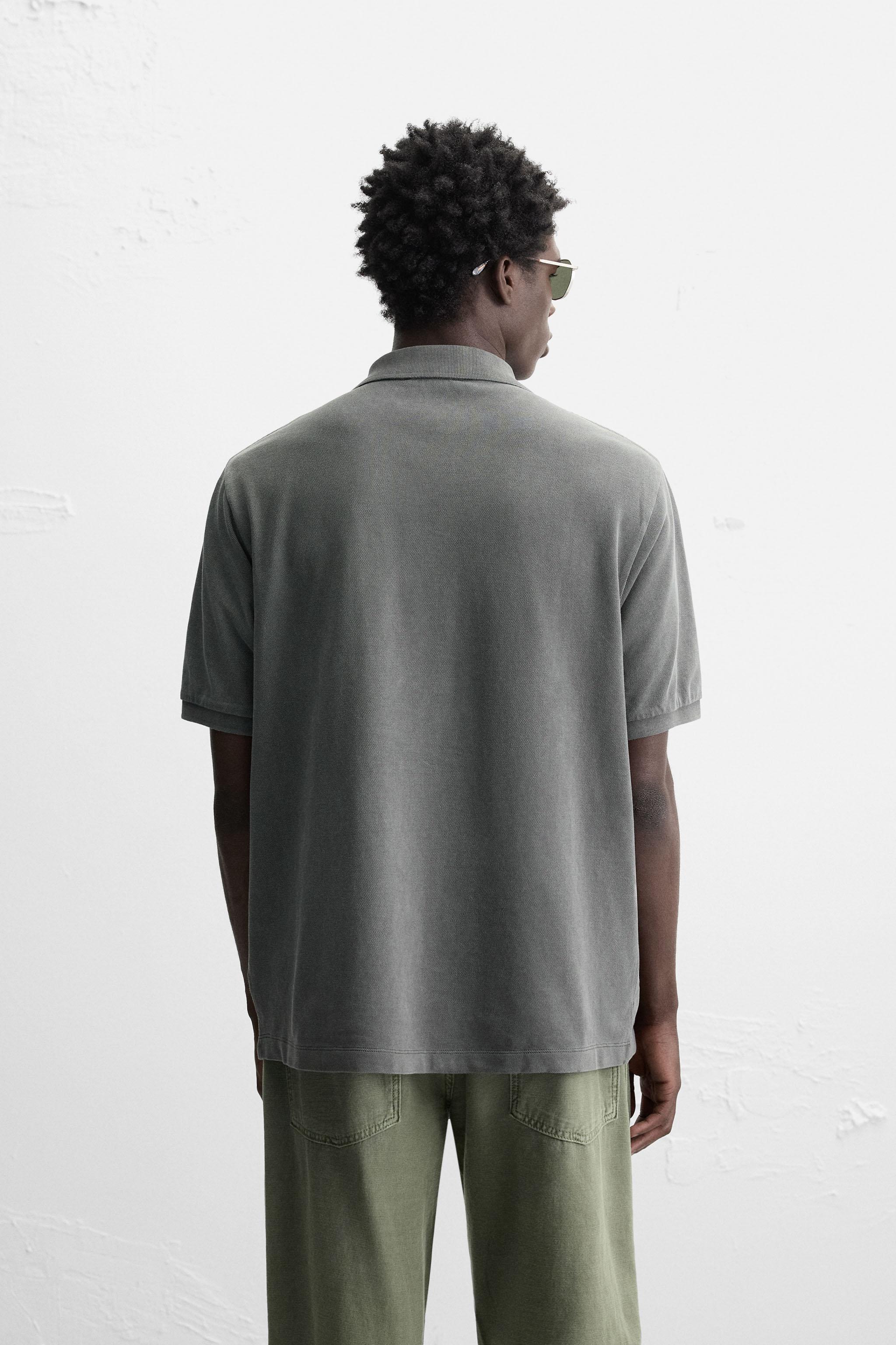 WASHED PIQUÉ POLO SHIRT