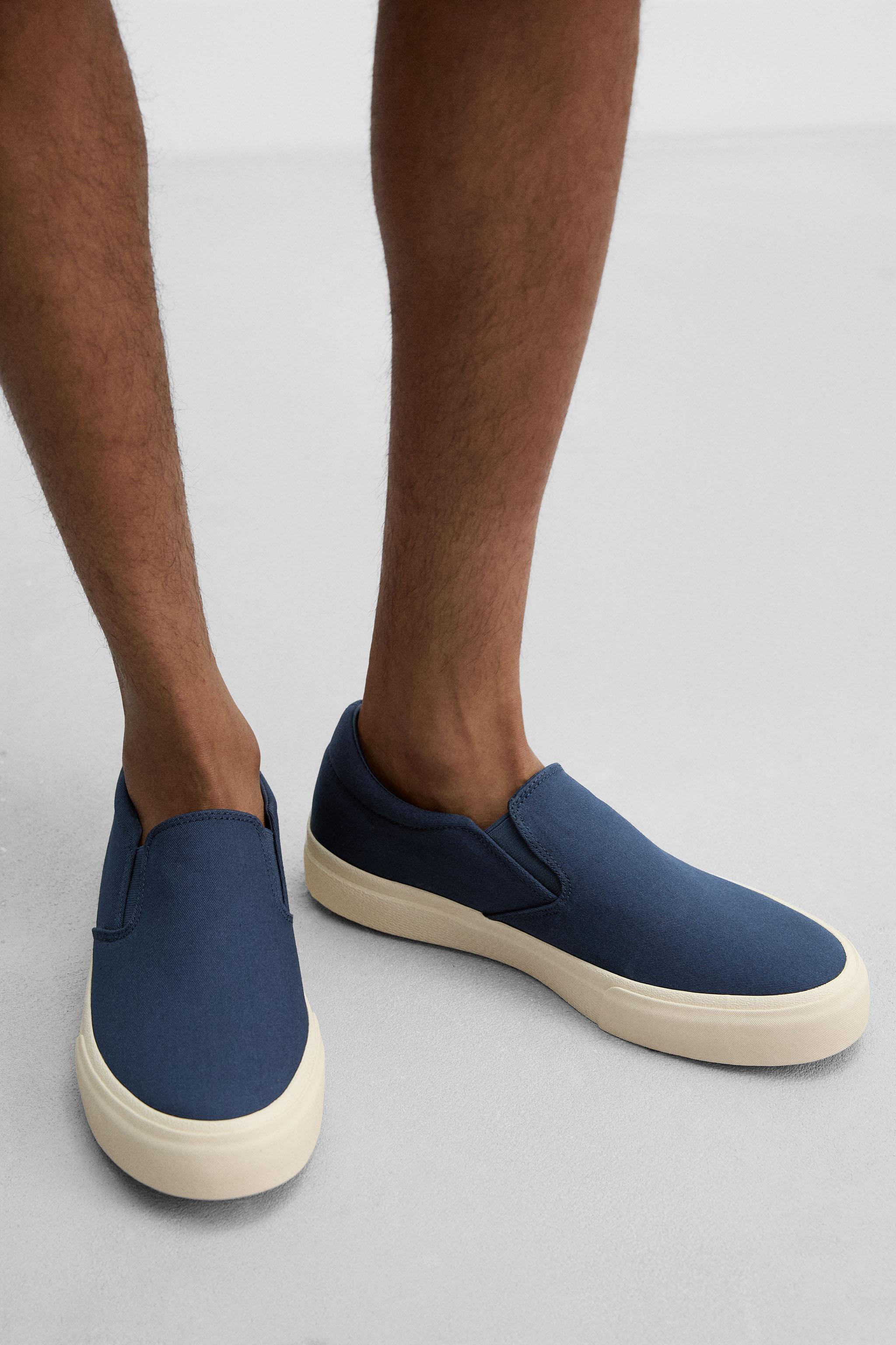 FABRIC LACELESS SNEAKERS