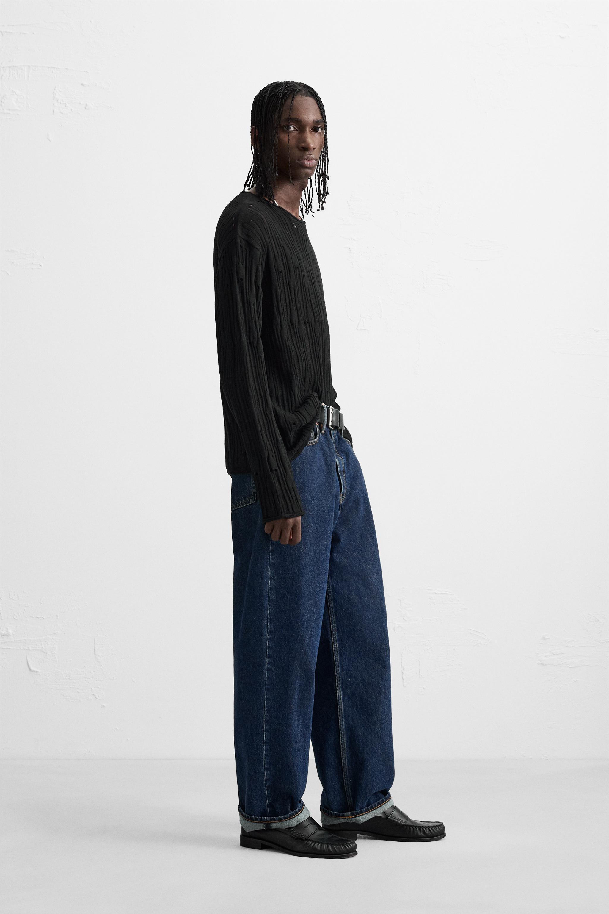 DROP STITCH TEXTURED SWEATER