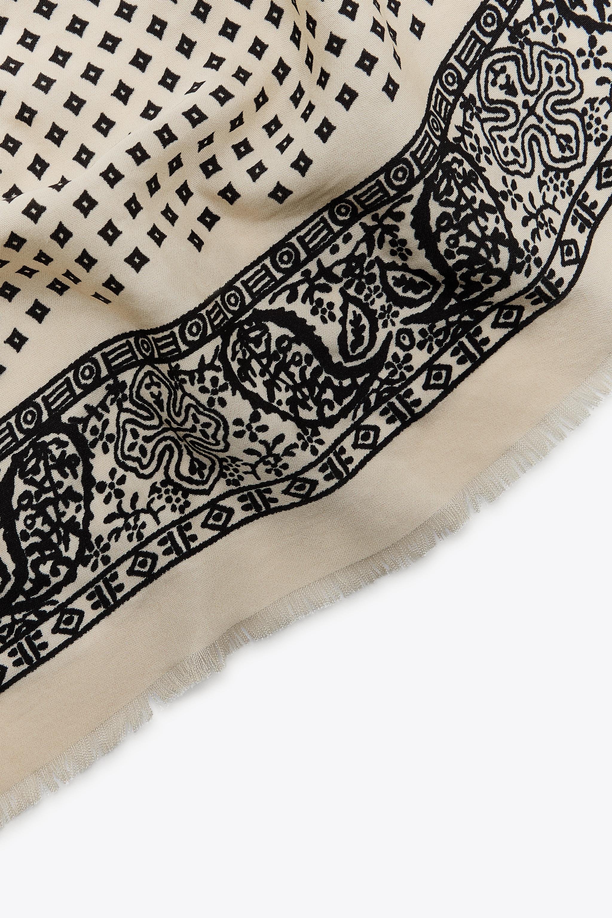 PRINTED SATIN BANDANA