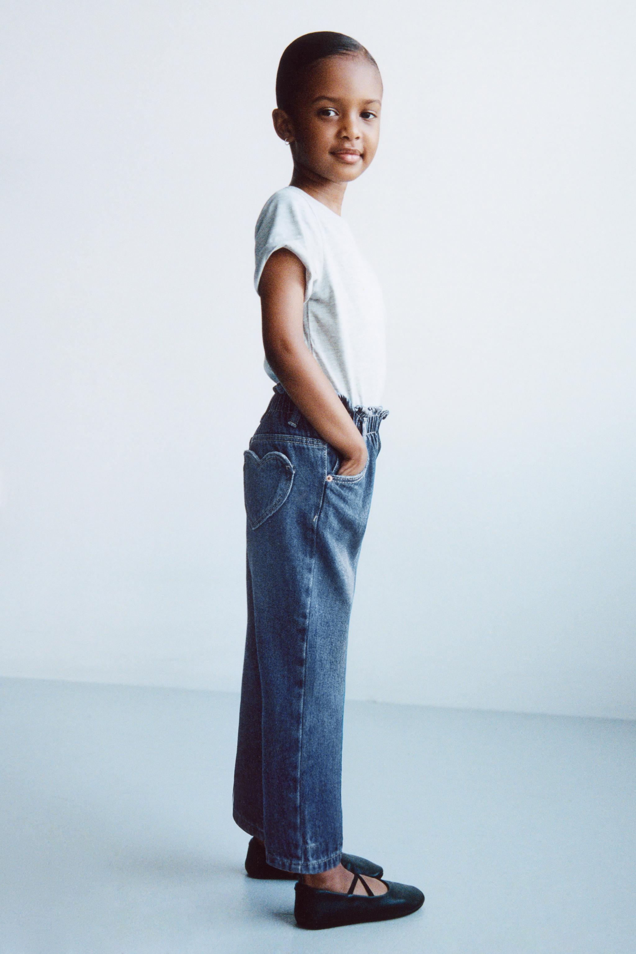 HEART POCKET PAPERBAG JEANS