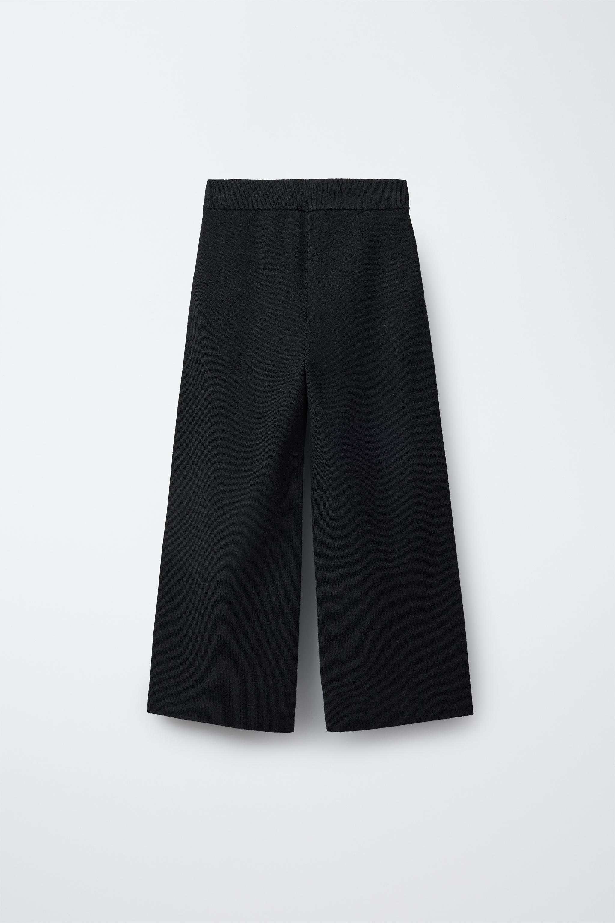 WIDE LEG KNIT PANTS