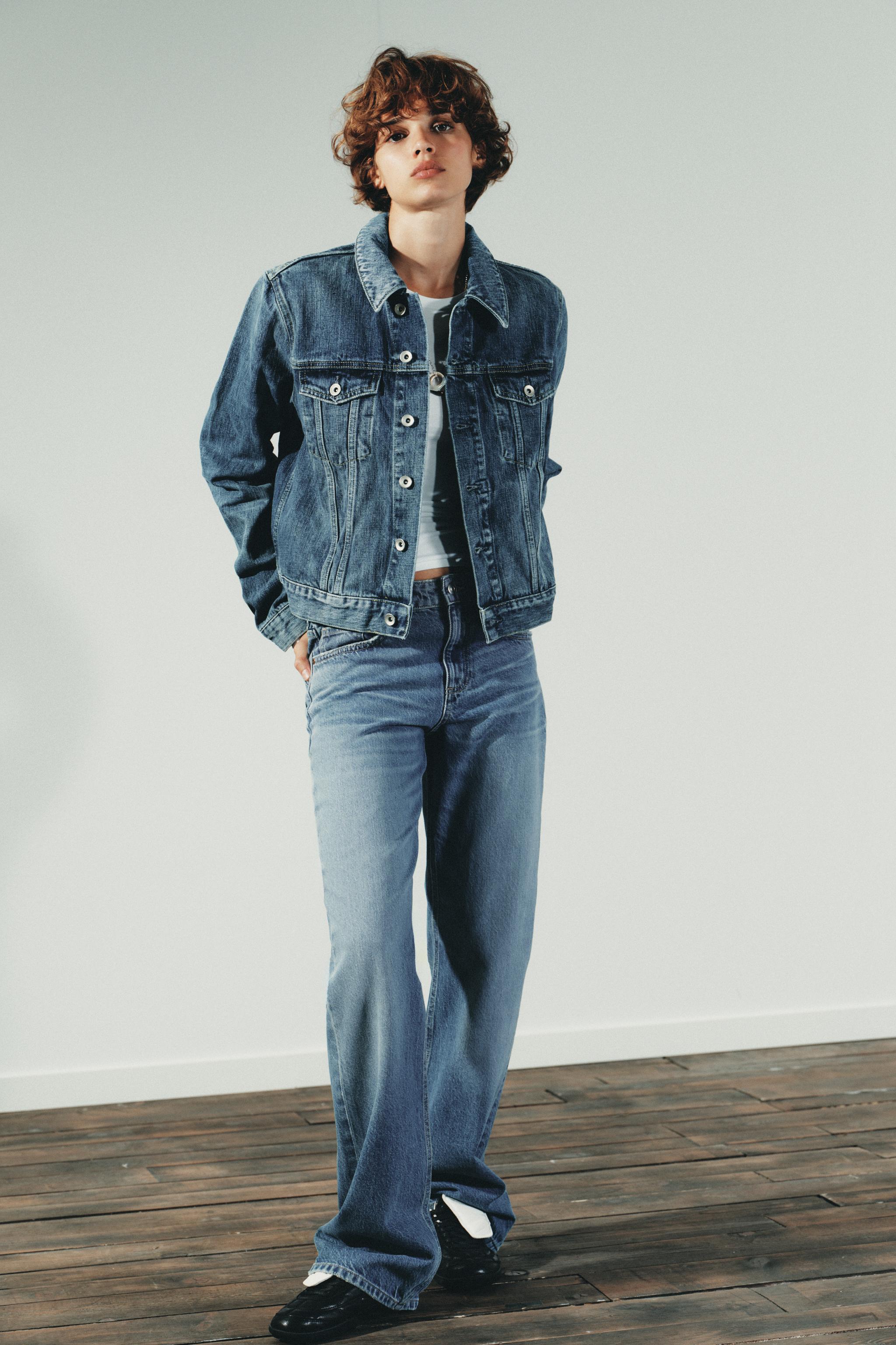 TRF MID-RISE WIDE LEG JEANS