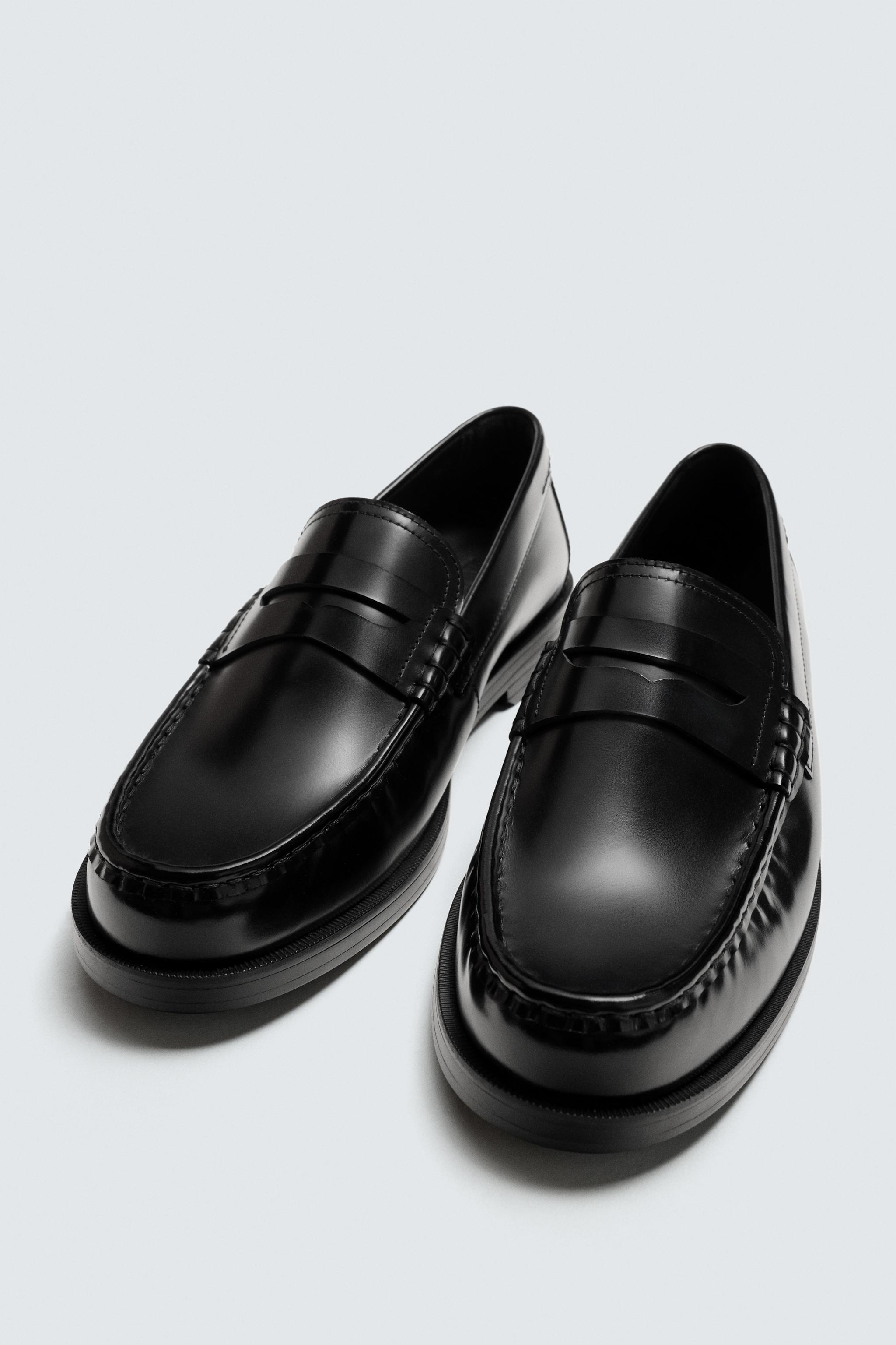 LEATHER PENNY LOAFERS