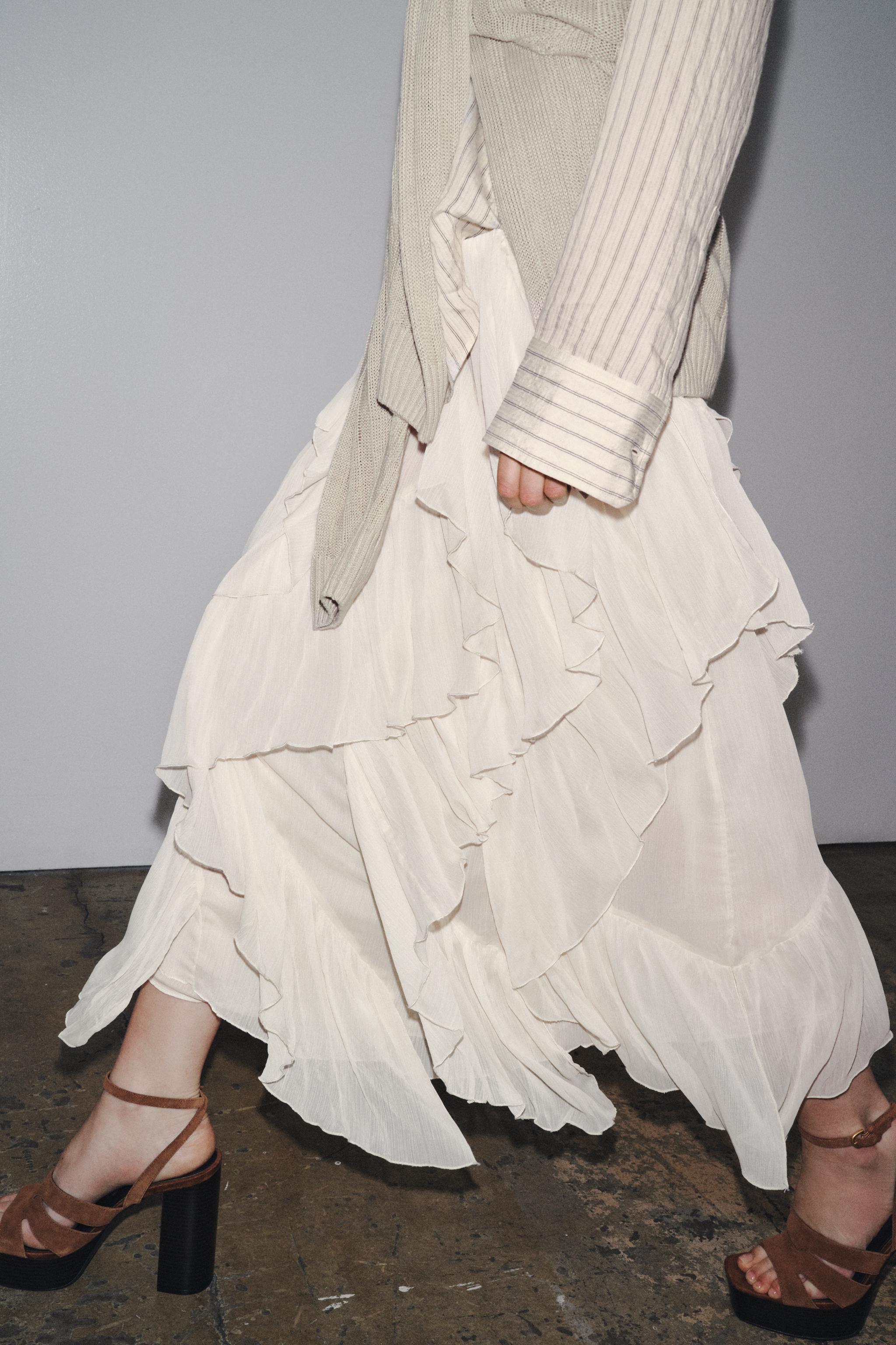 ZW COLLECTION COTTON GAUZE SKIRT