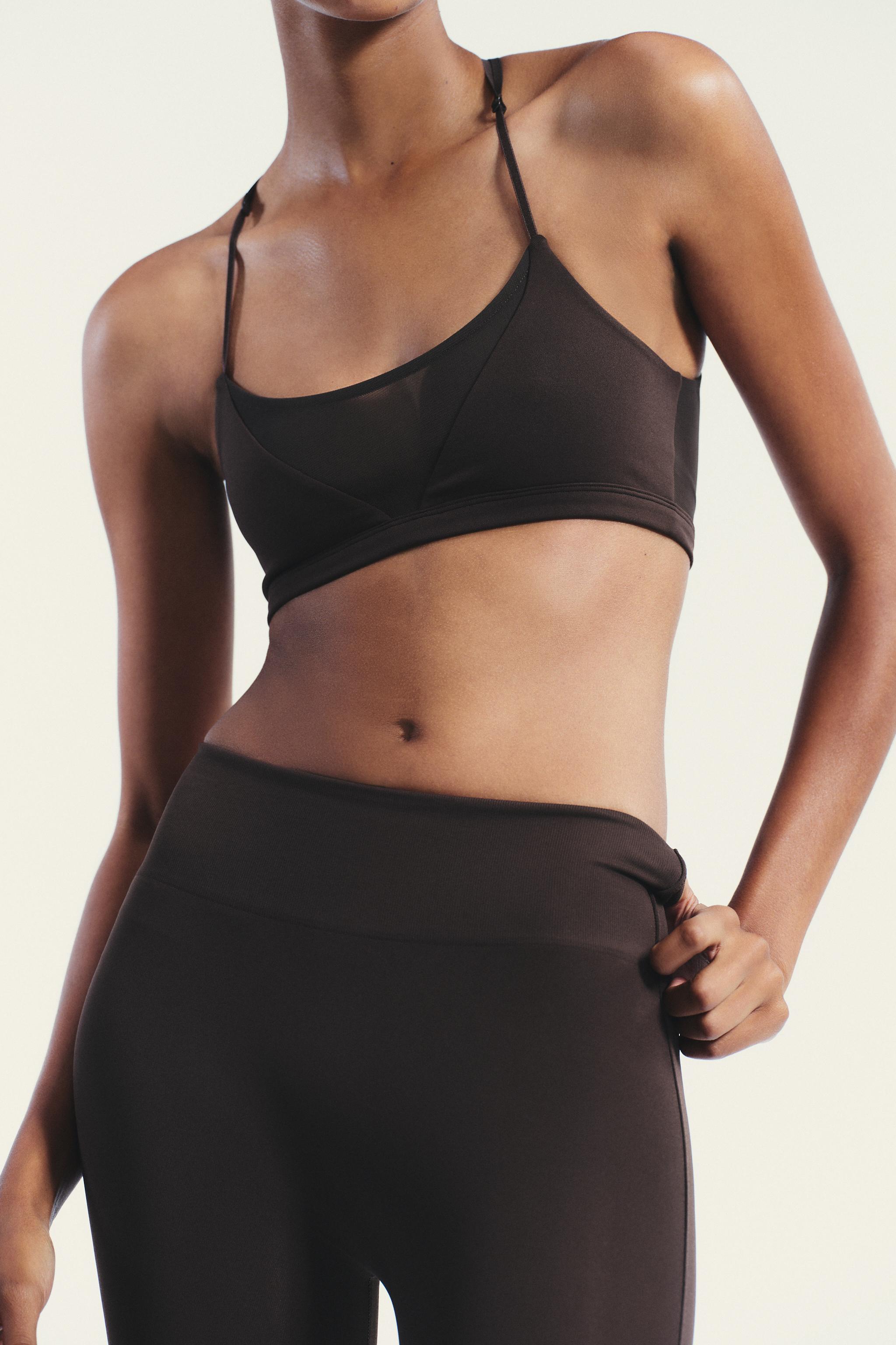 SEAMLESS TULLE COMBINATION TOP