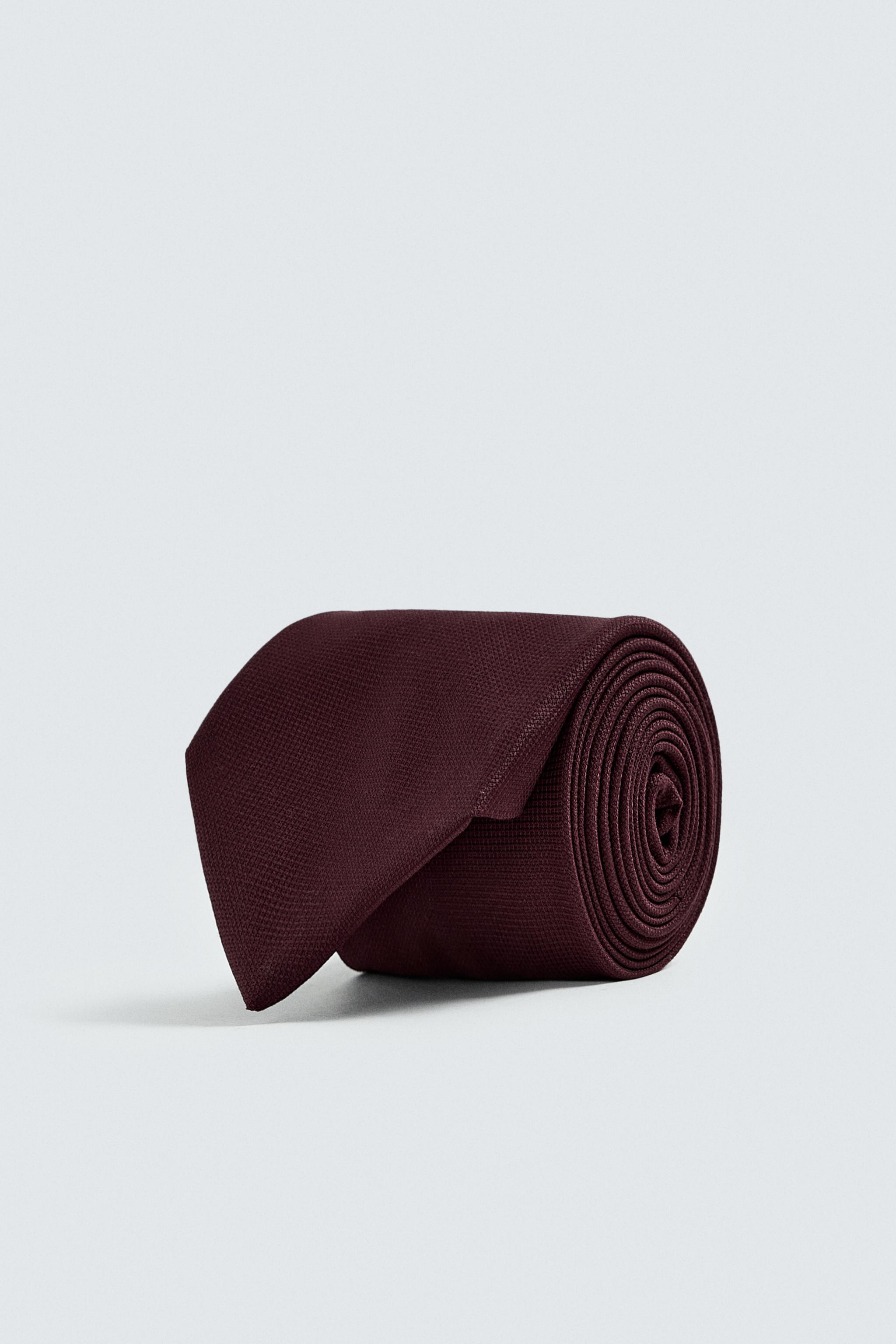 100% WOOL TEXTURED TIE