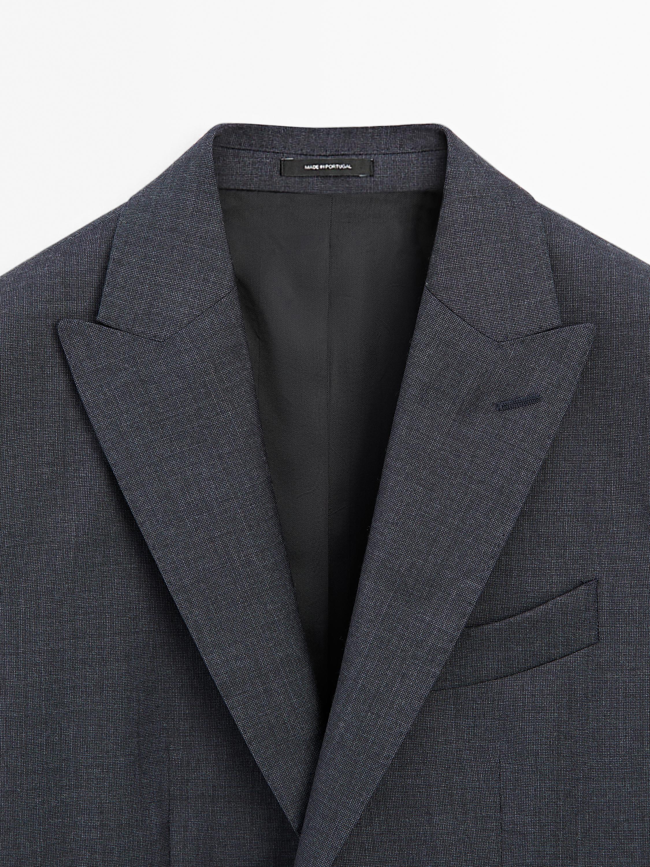 100% wool suit blazer