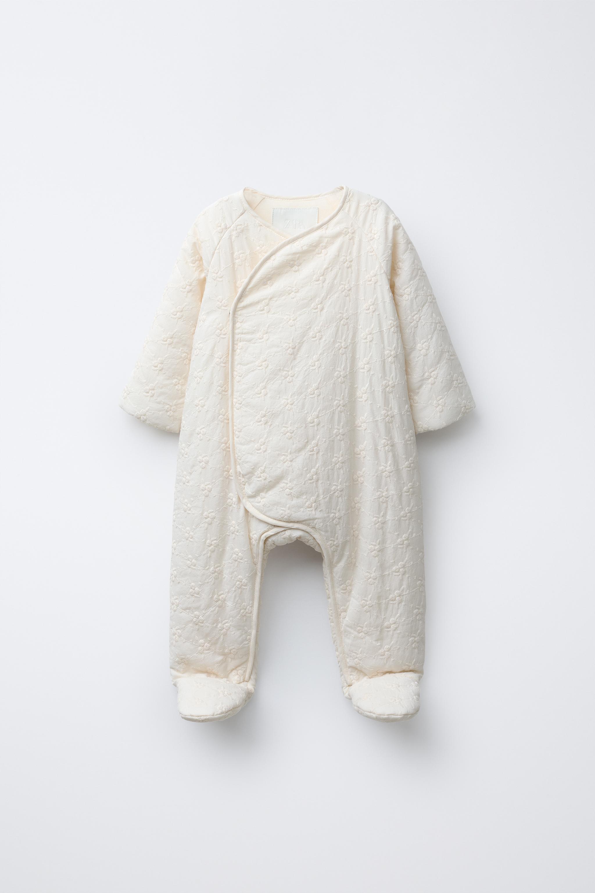 FLORAL EMBROIDERY QUILTED ROMPER