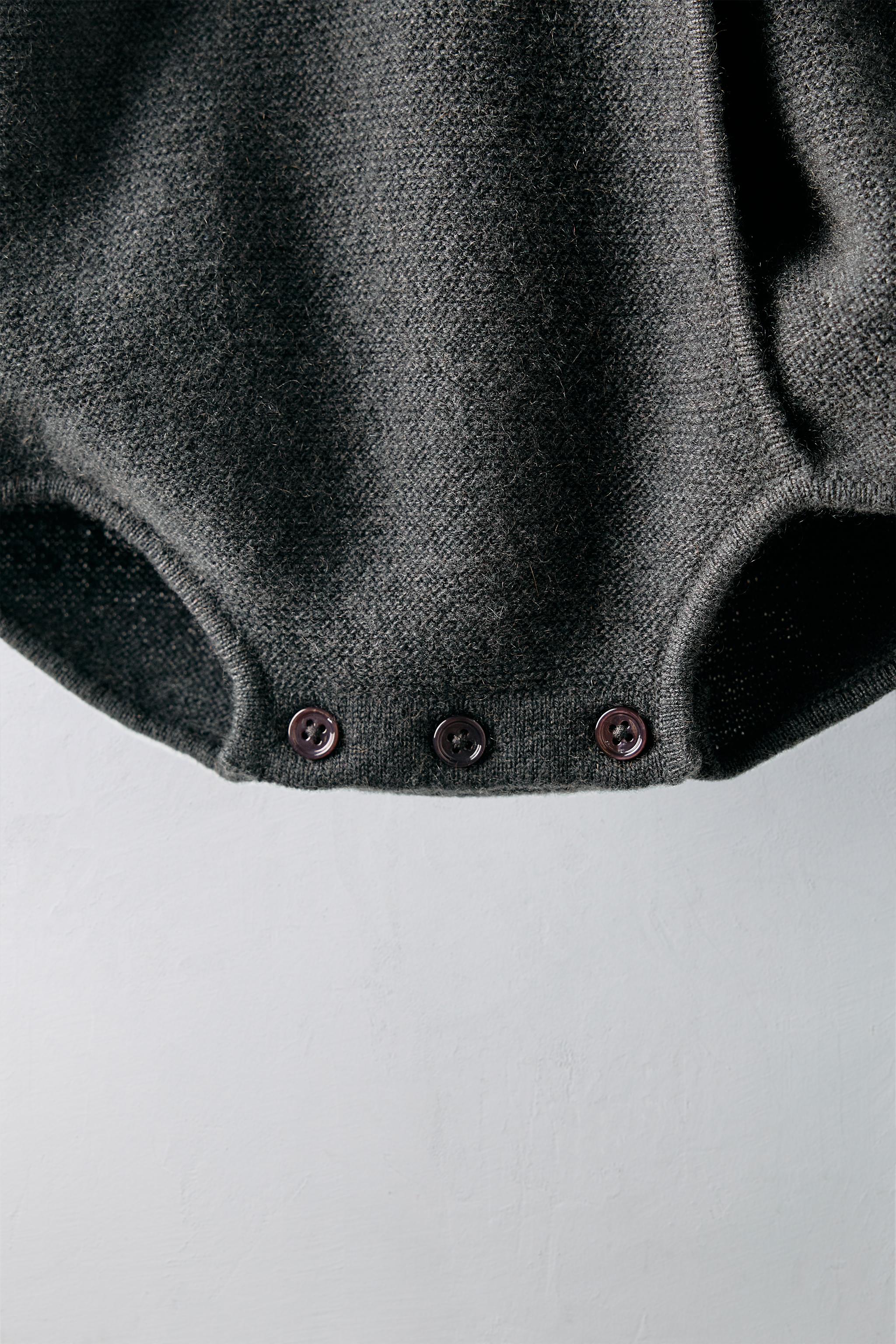 1-9 MONTHS/ WRAP 100% CASHMERE ROMPER LIMITED EDITION