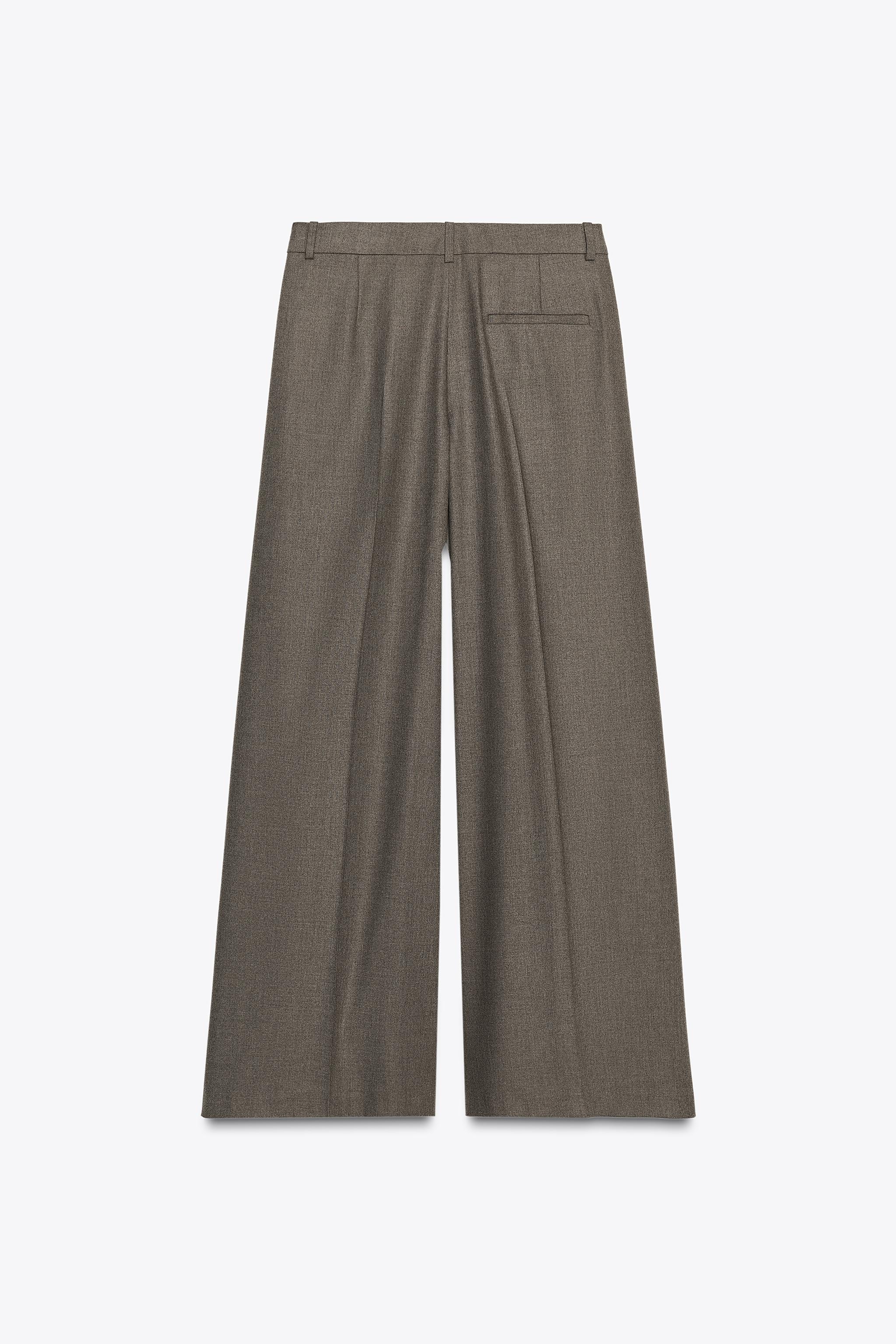 WIDE LEG PLEATED PANTS ZW COLLECTION