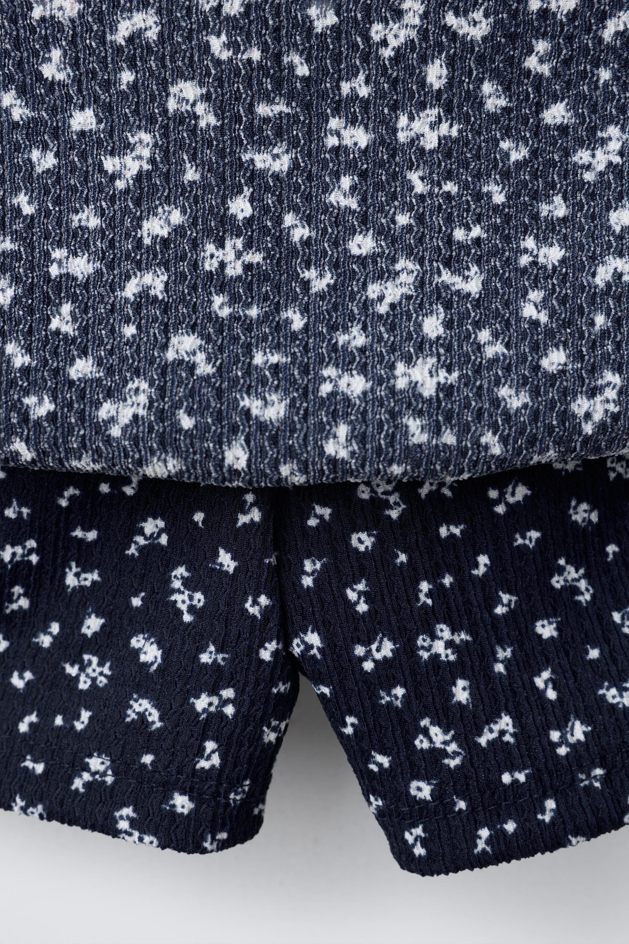 FLORAL COTTON GAUZE SKORT