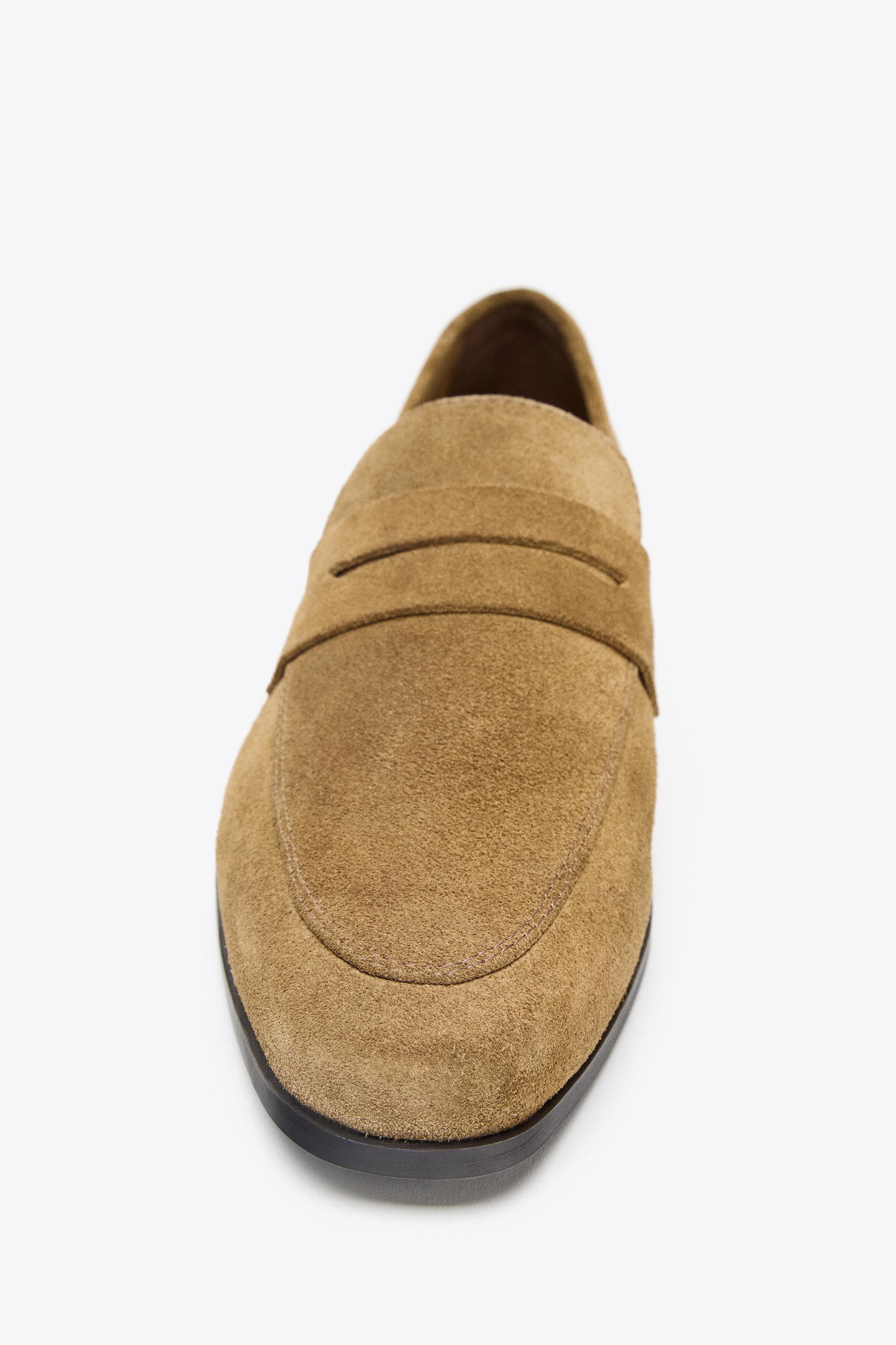SPLIT LEATHER LOAFERS