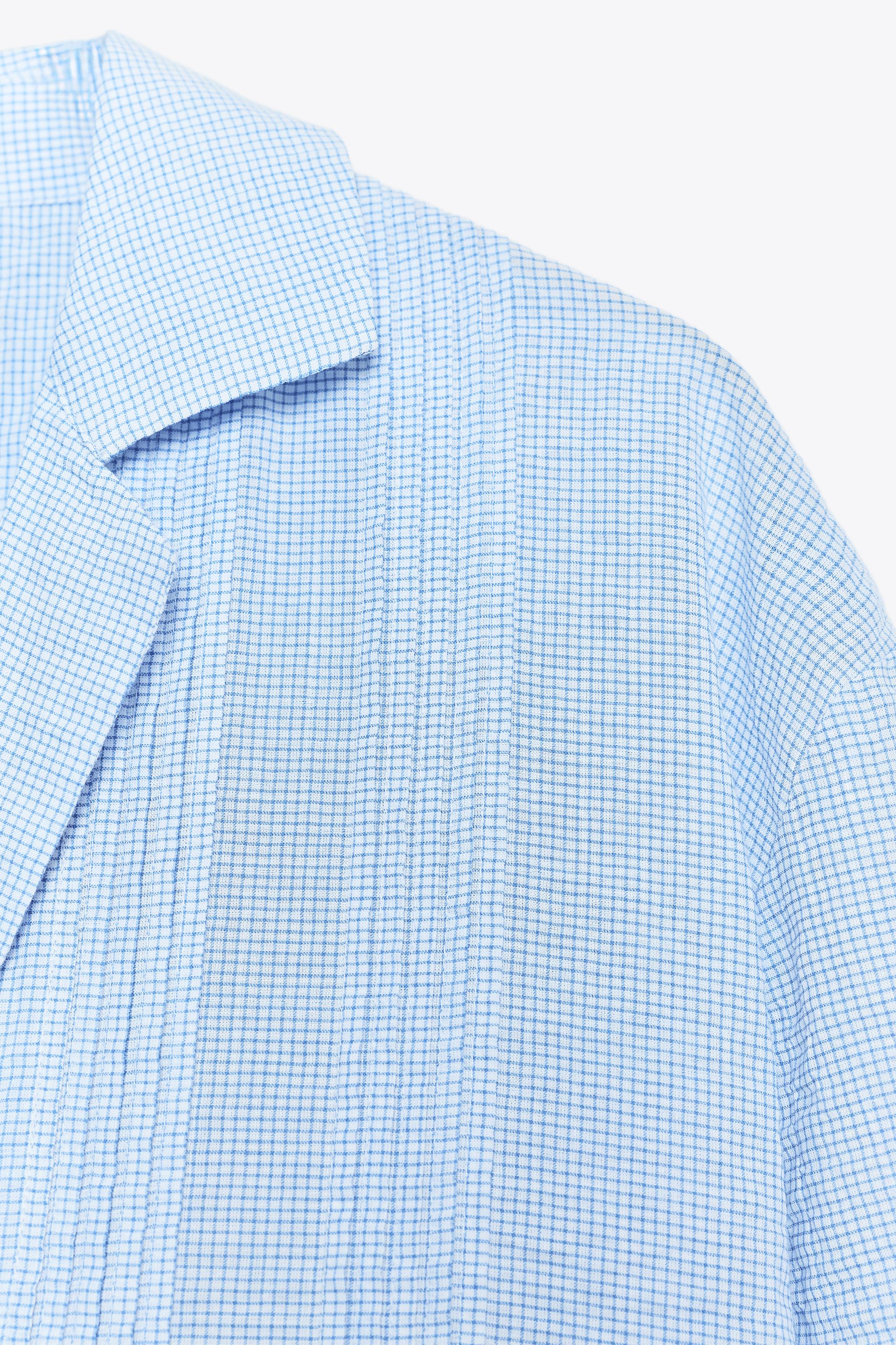 ZW COLLECTION TEXTURED OVERSIZED SHIRT