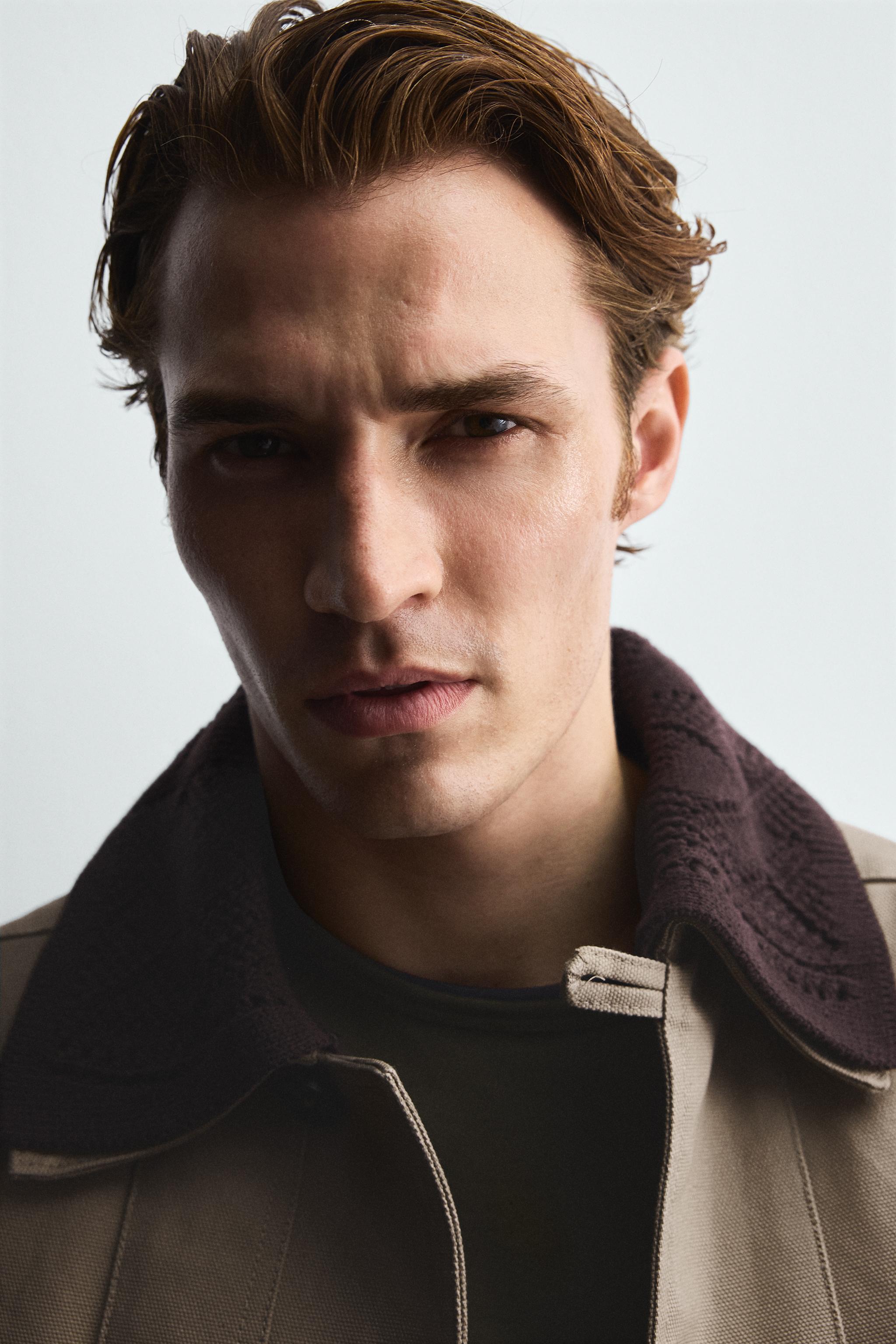 CONTRAST CROCHET COLLAR JACKET