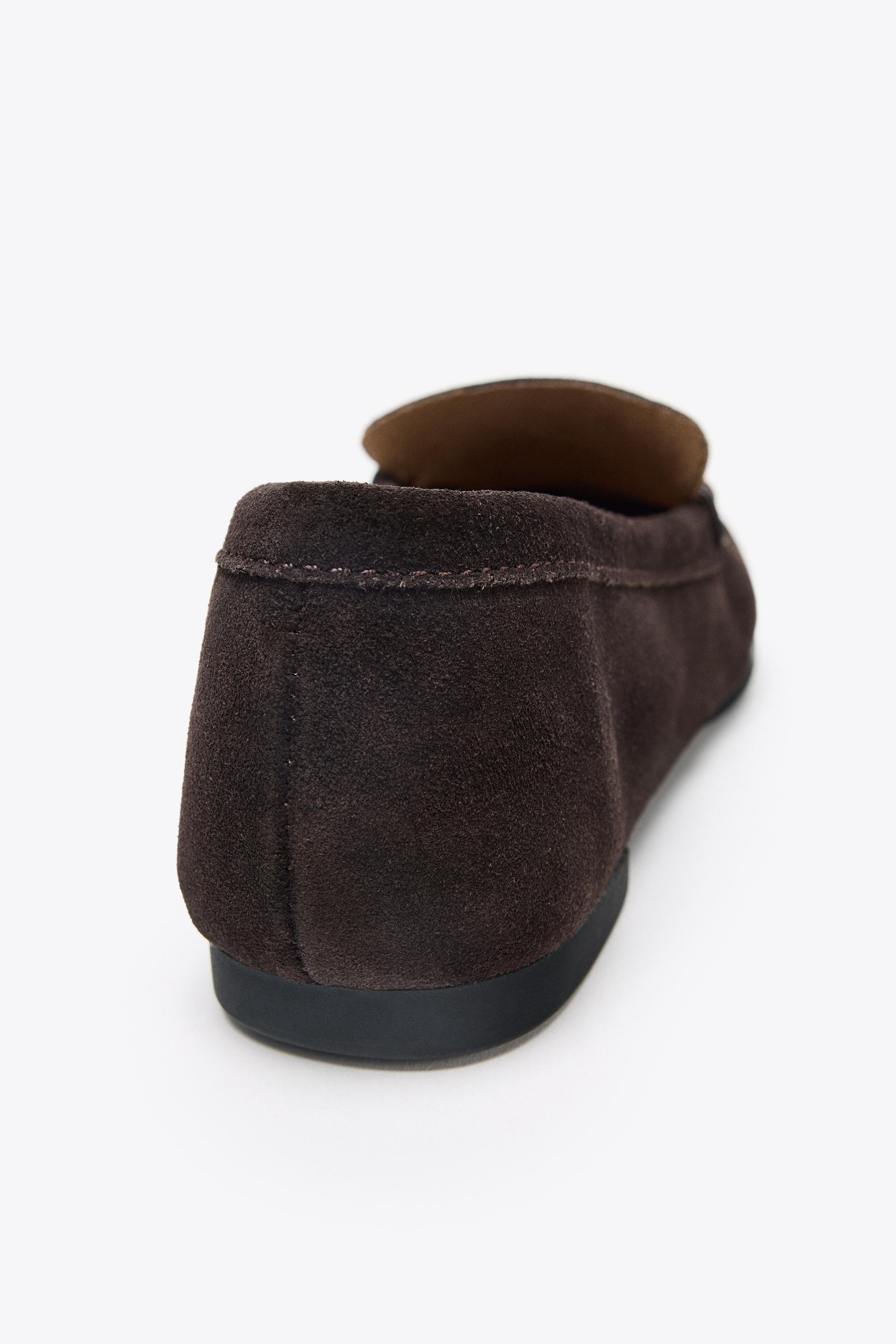 SPLIT LEATHER LOAFERS