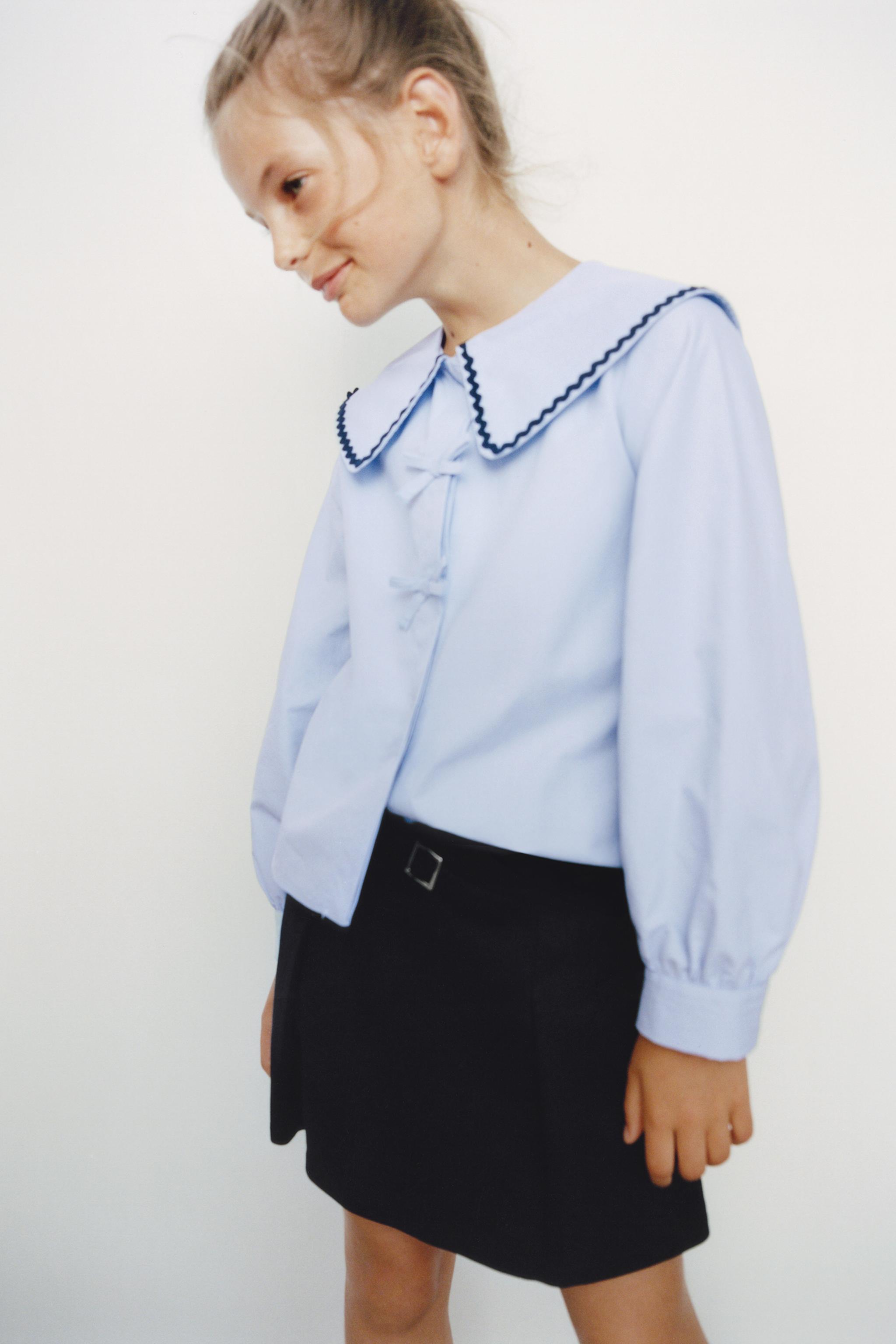 WAVY TRIM COLLAR SHIRT