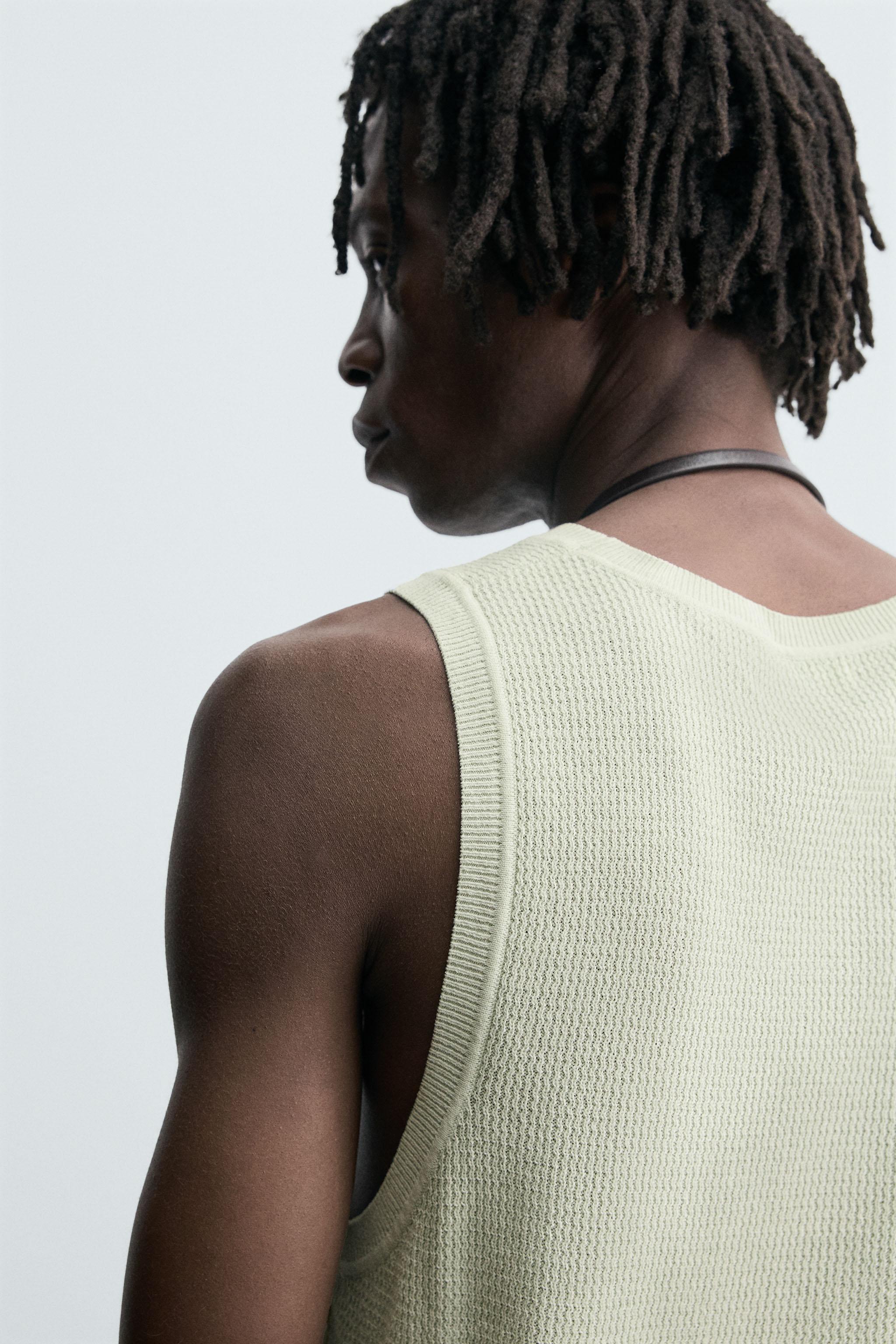 TEXTURED KNIT TANK TOP