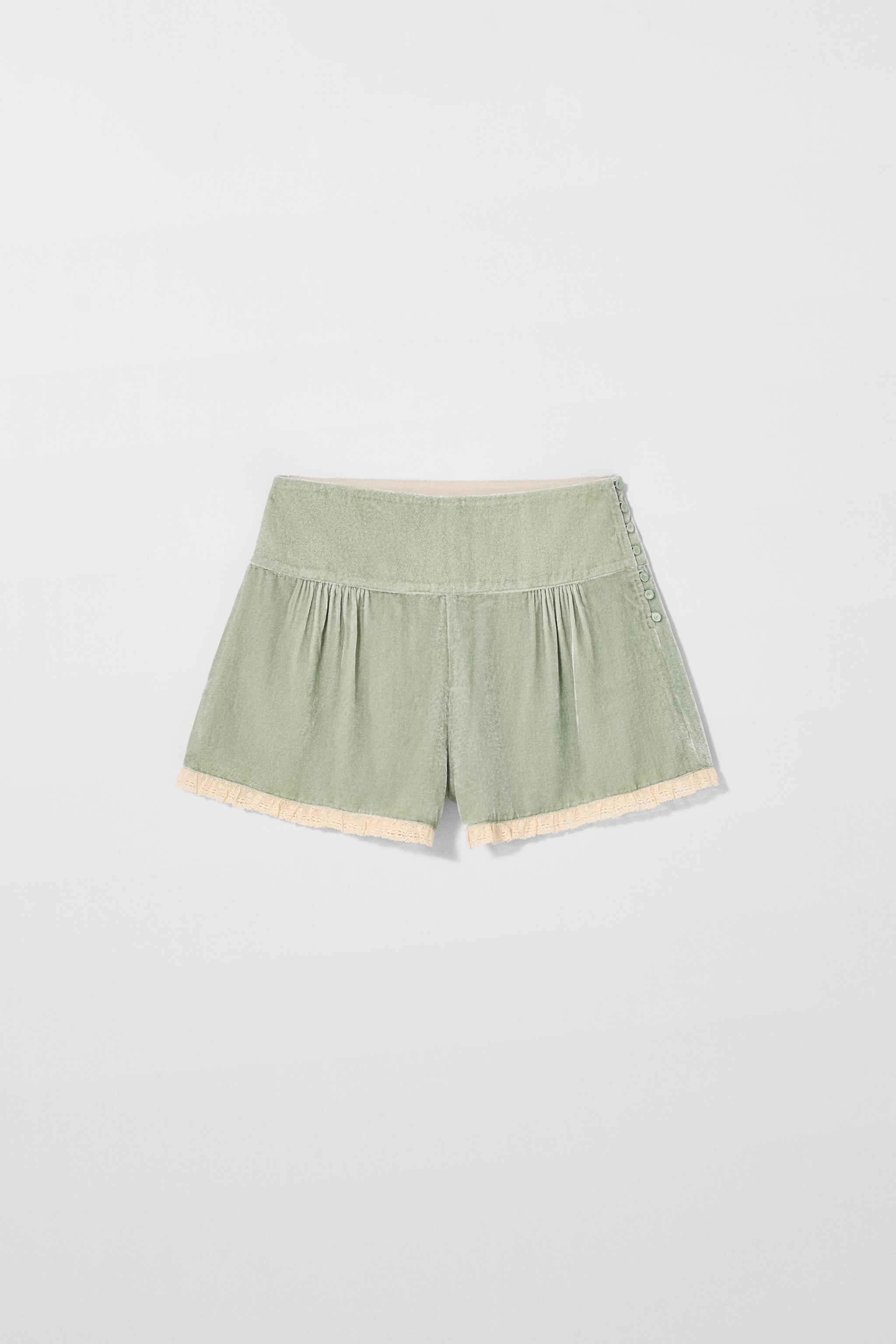 VELVET LACE SHORTS KATE MOSS X ZARA