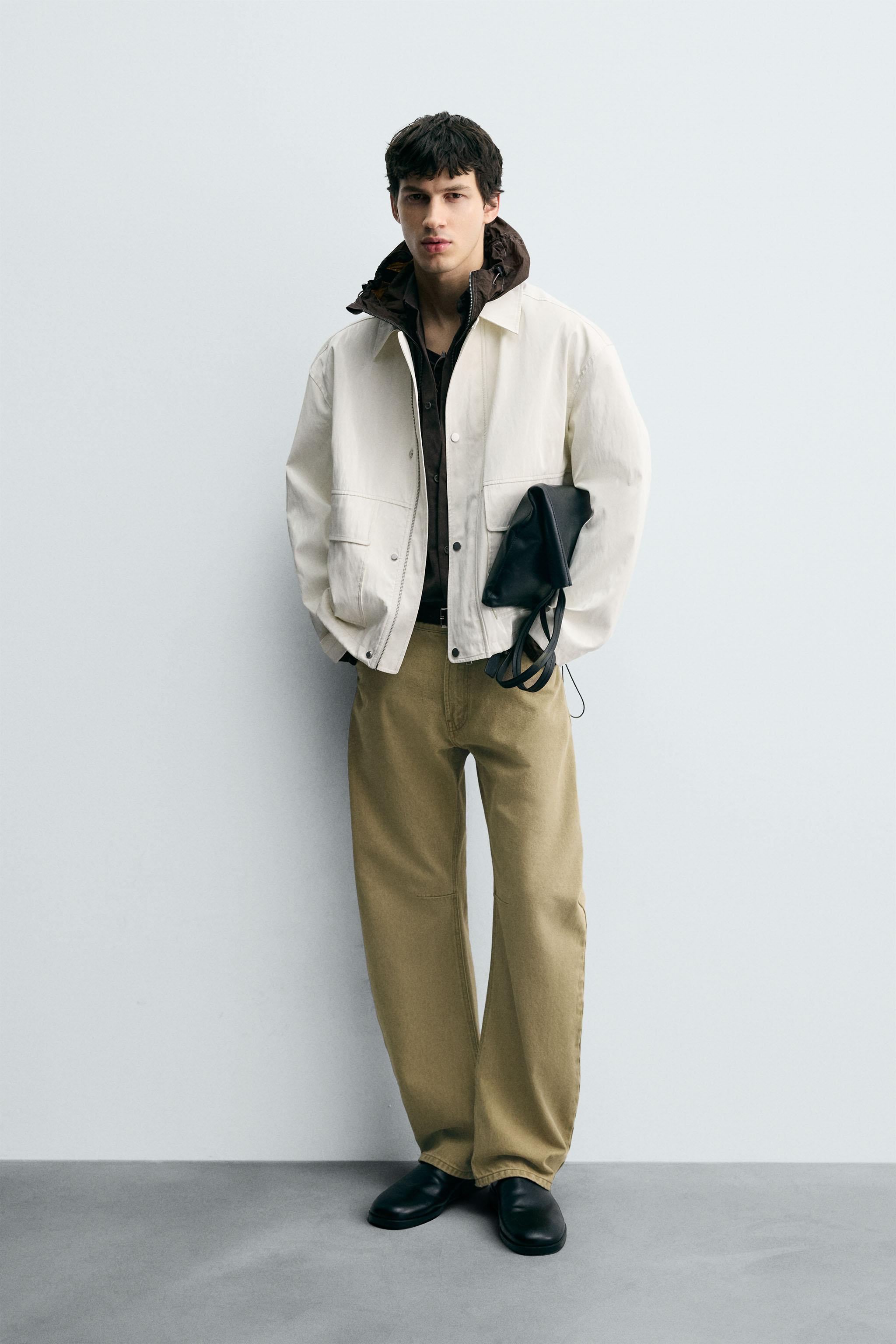 RELAXED FIT JACKET WITH SHINY FINISH