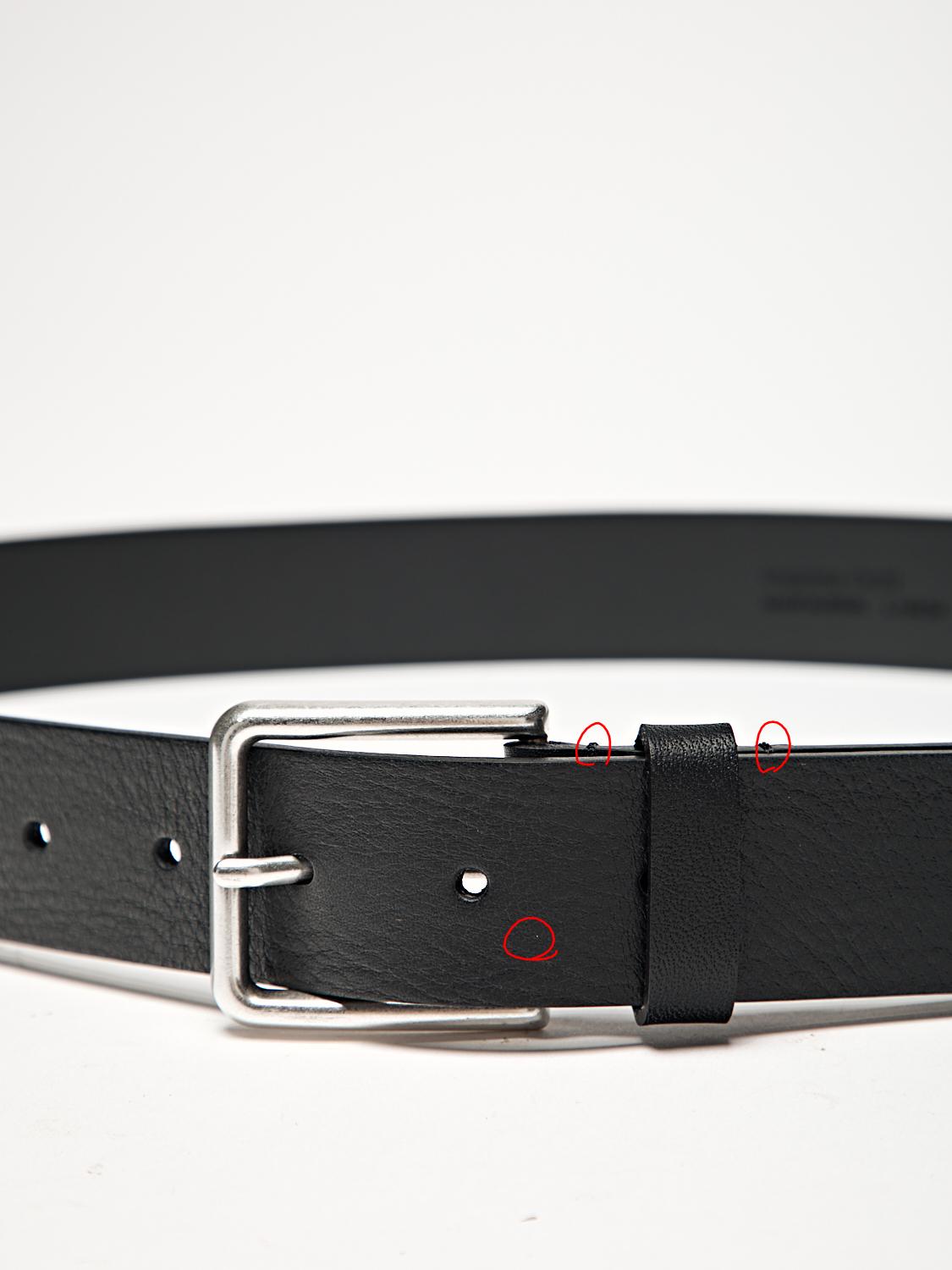 Nappa leather belt