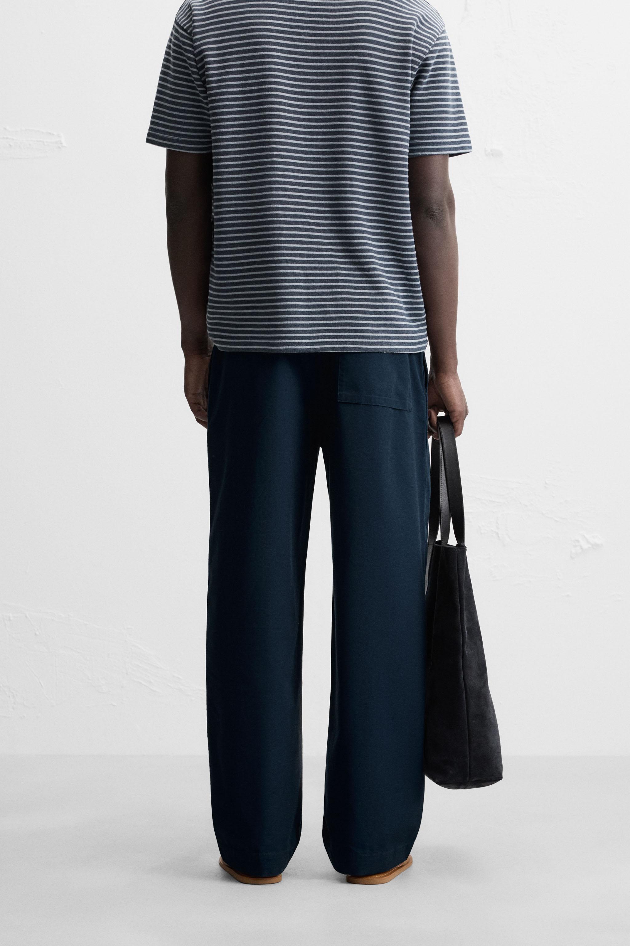 RELAXED STRAIGHT FIT PANTS