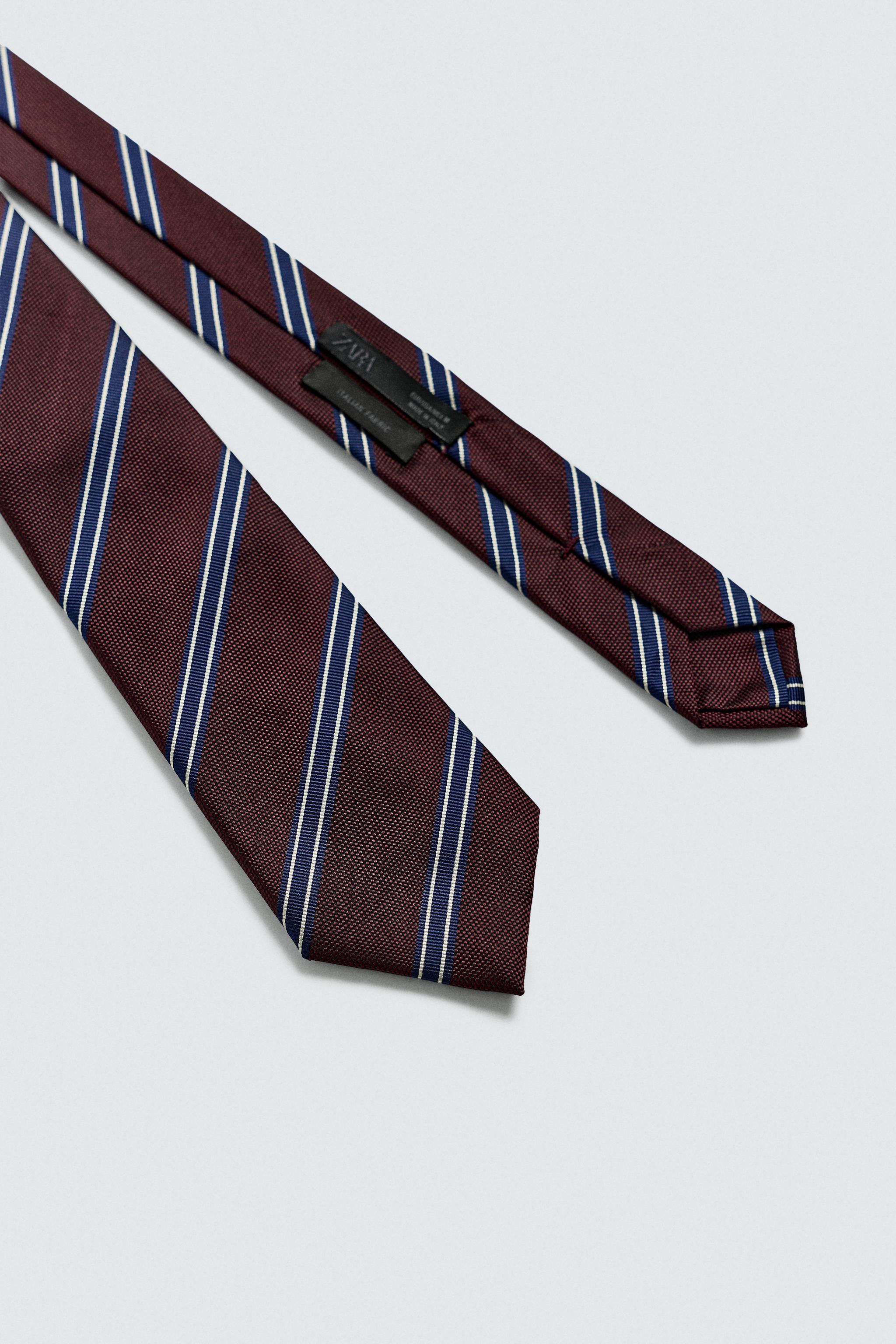 100% SILK STRIPED TIE