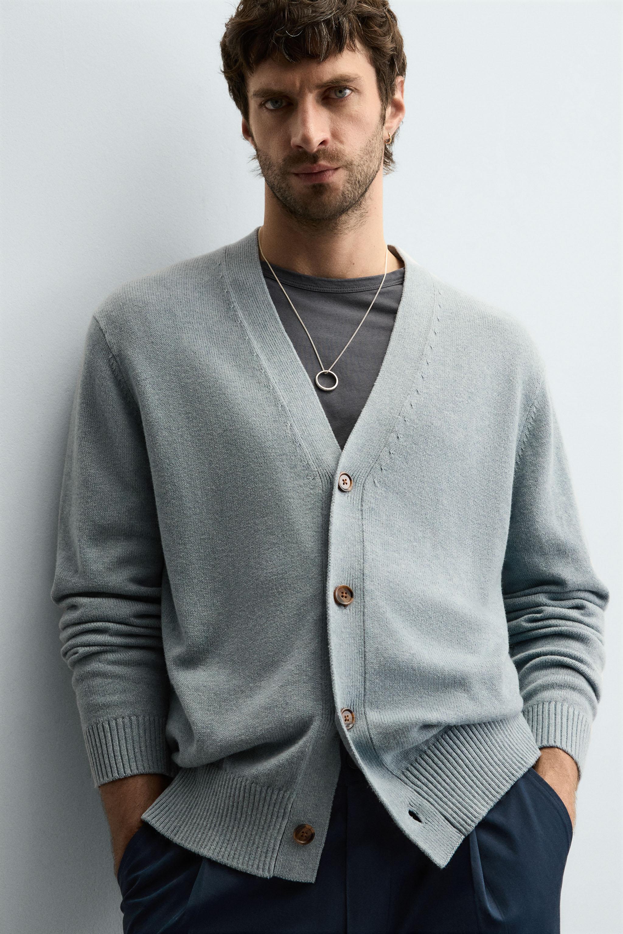 COTTON - CASHMERE CARDIGAN
