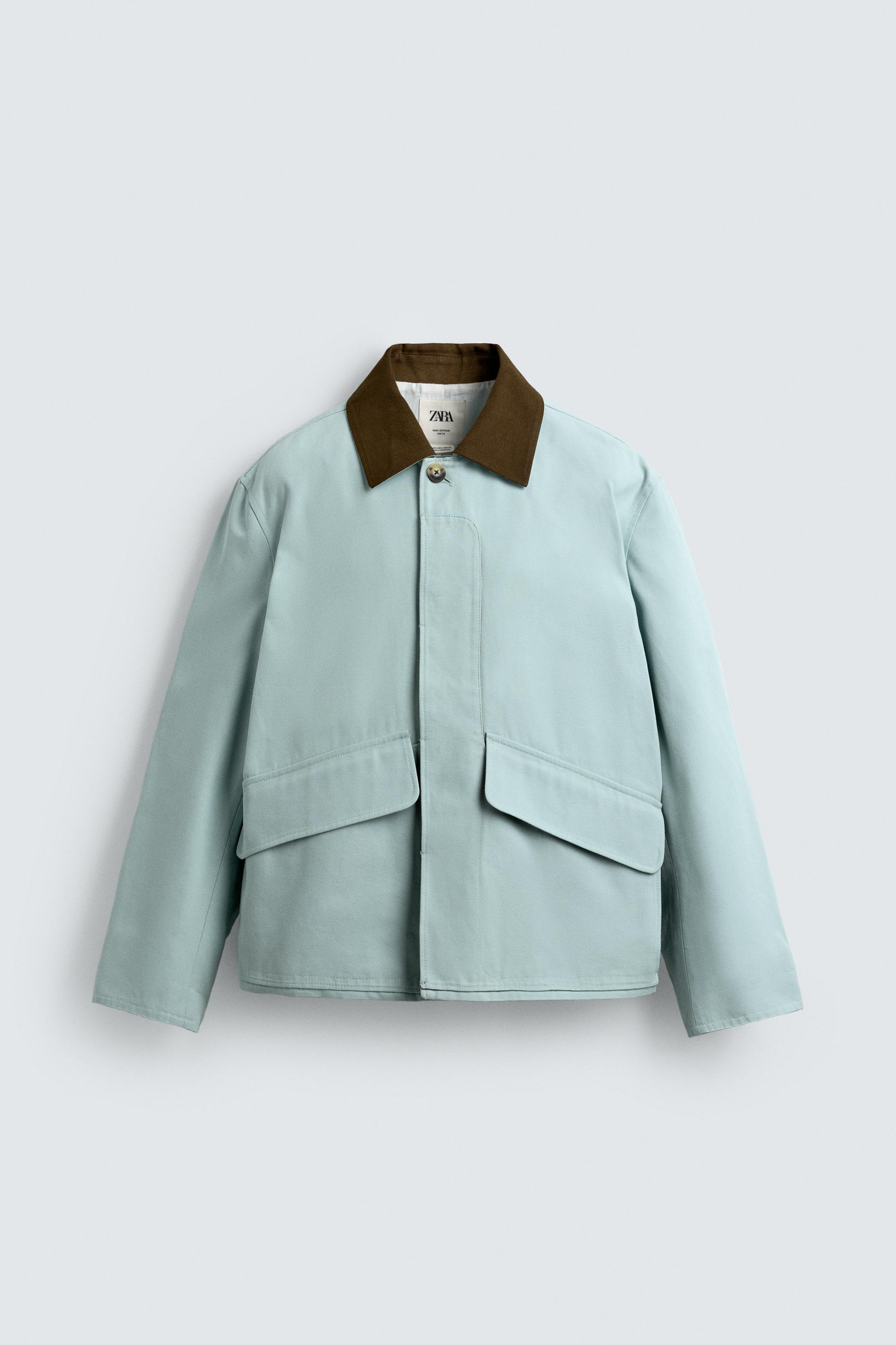 CONTRAST COLLAR JACKET