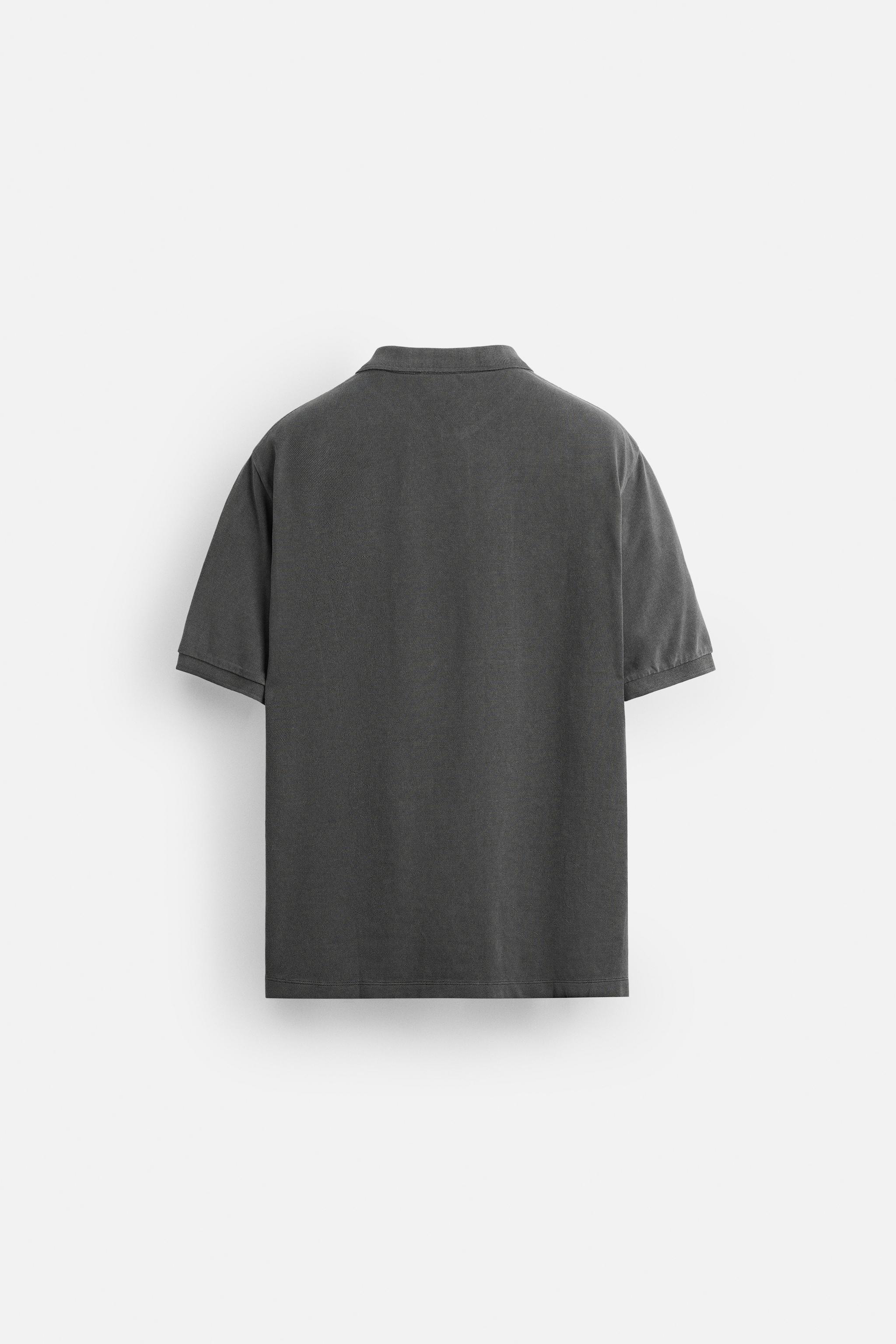 WASHED PIQUÉ POLO SHIRT
