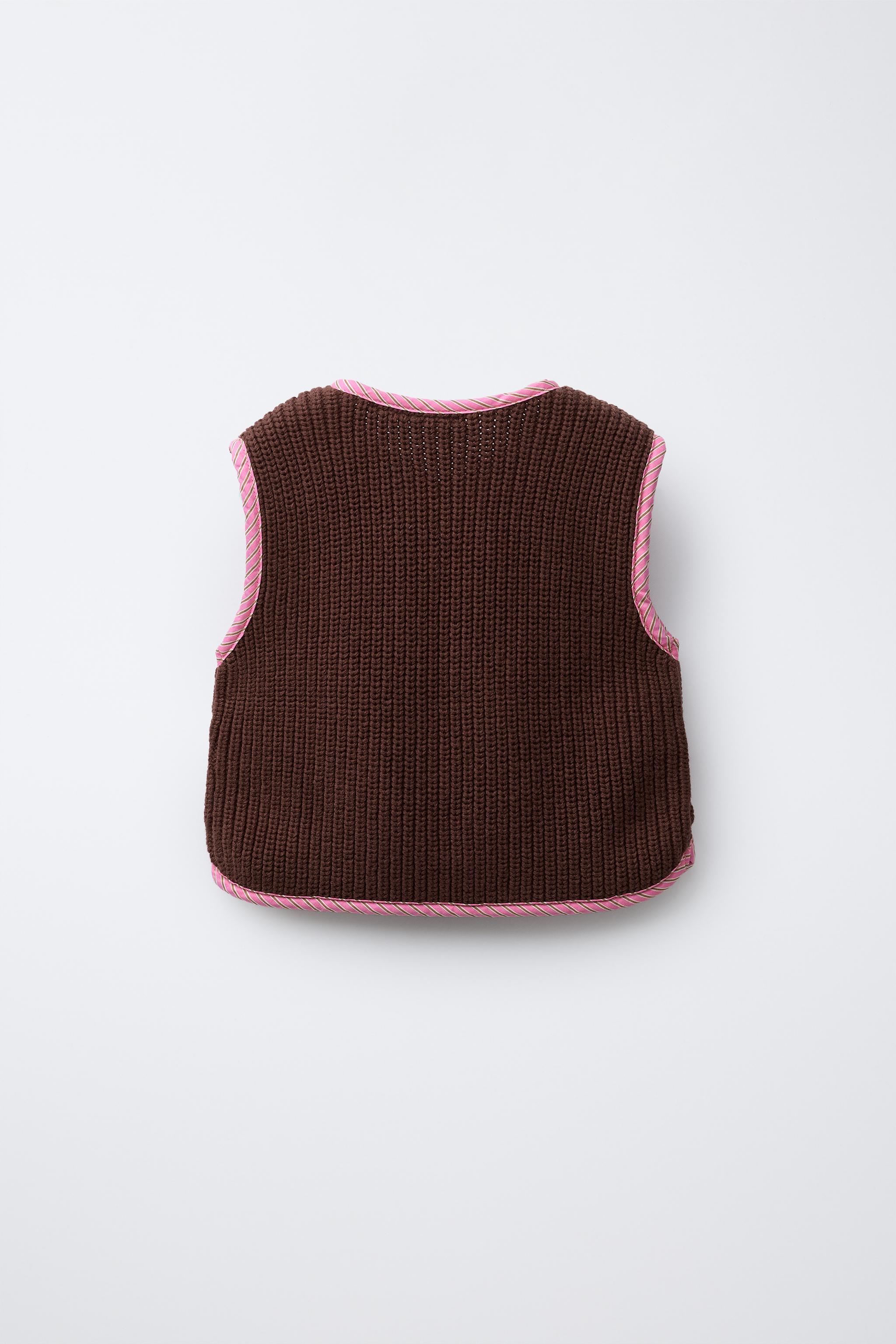 STRIPED COMBINATION VEST