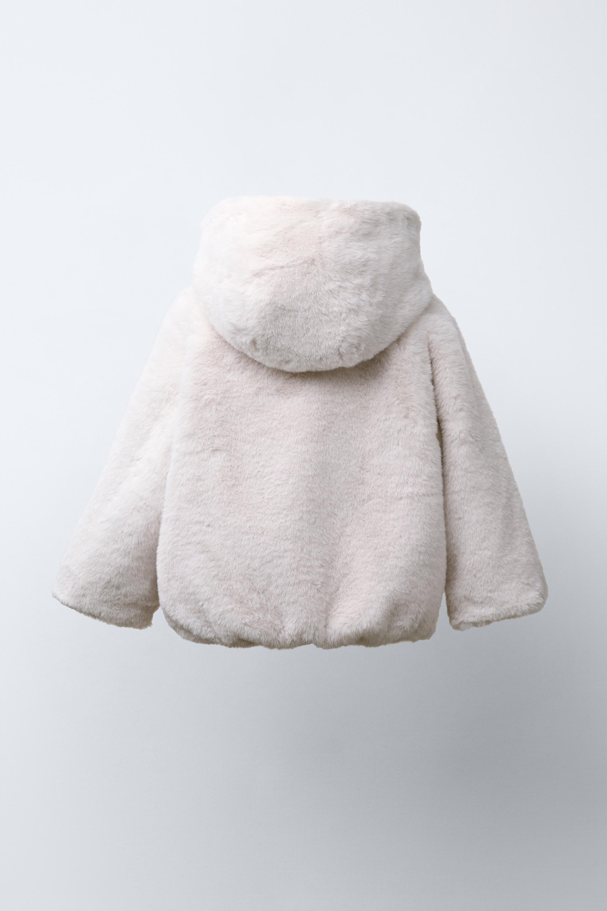 FAUX FUR HOODIE JACKET