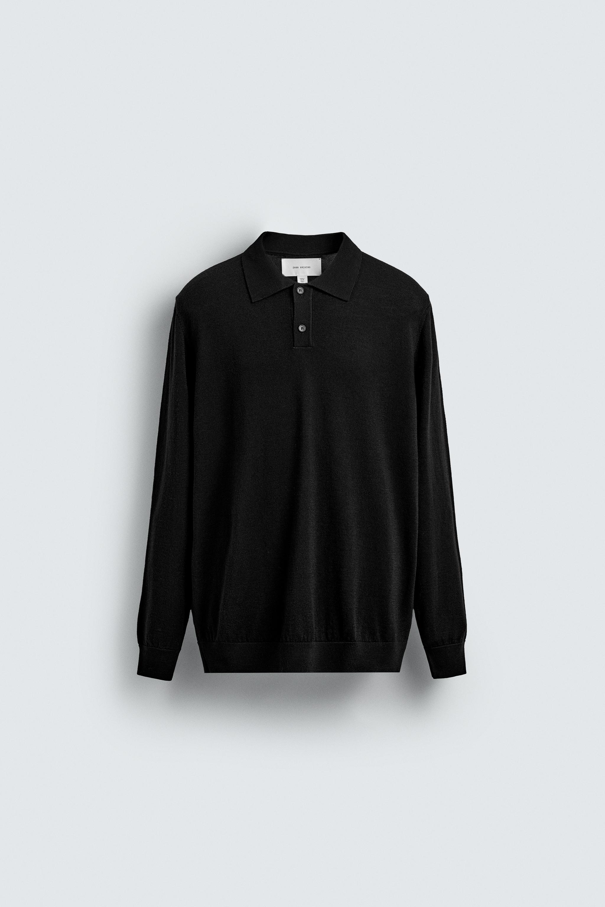 100% WOOL KNIT POLO SHIRT