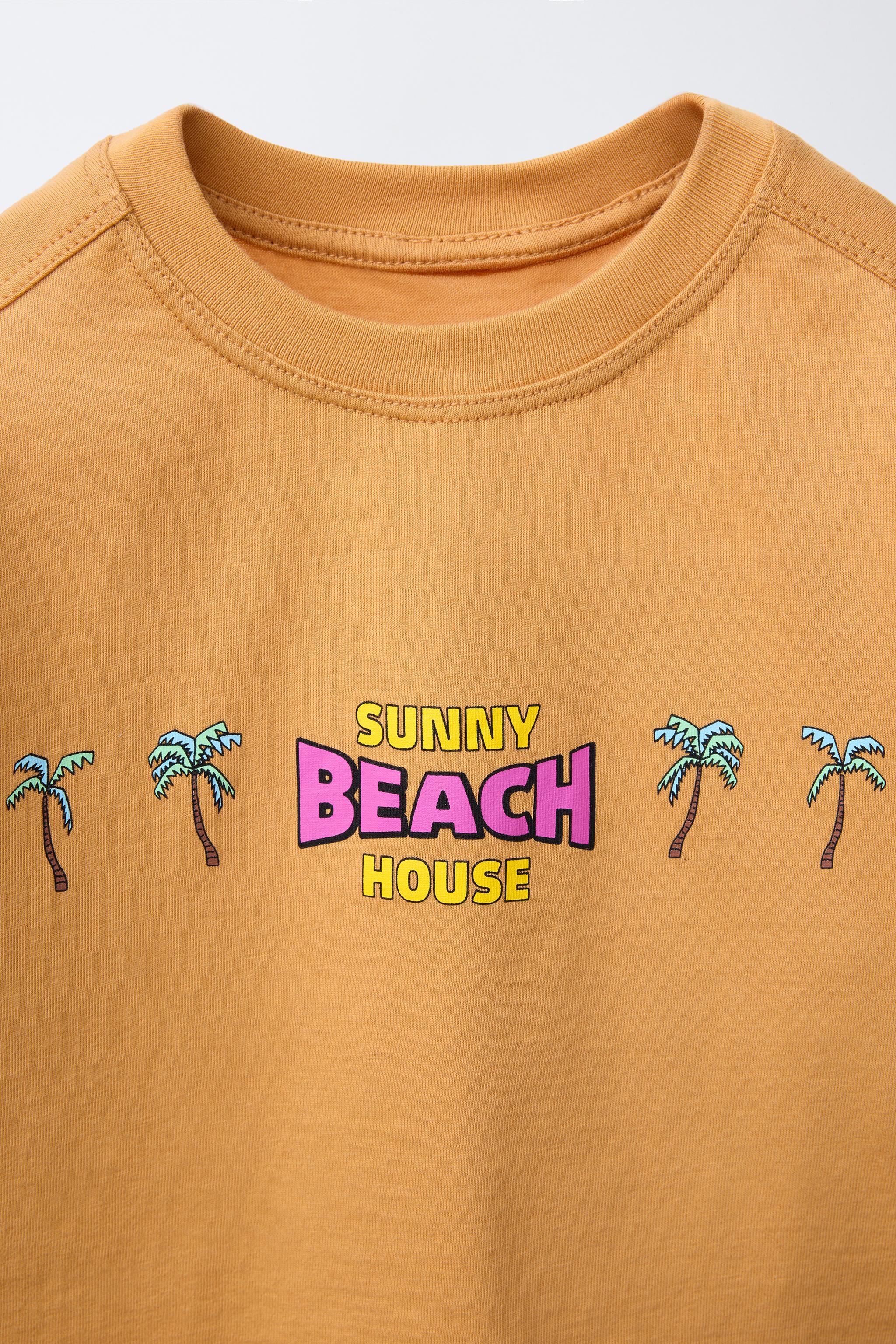 PALM TREE PRINT T-SHIRT