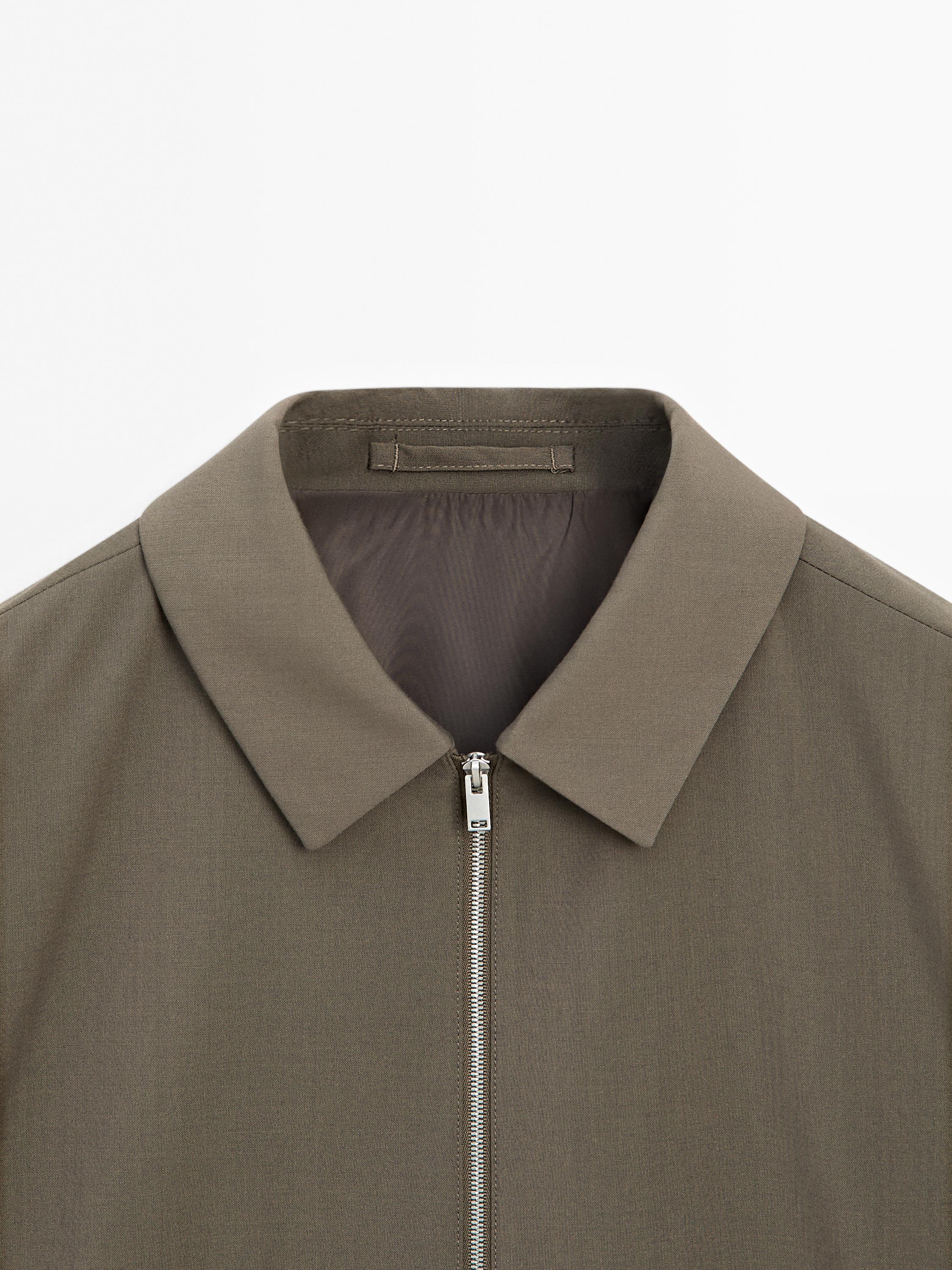 Total look wool blend jacket