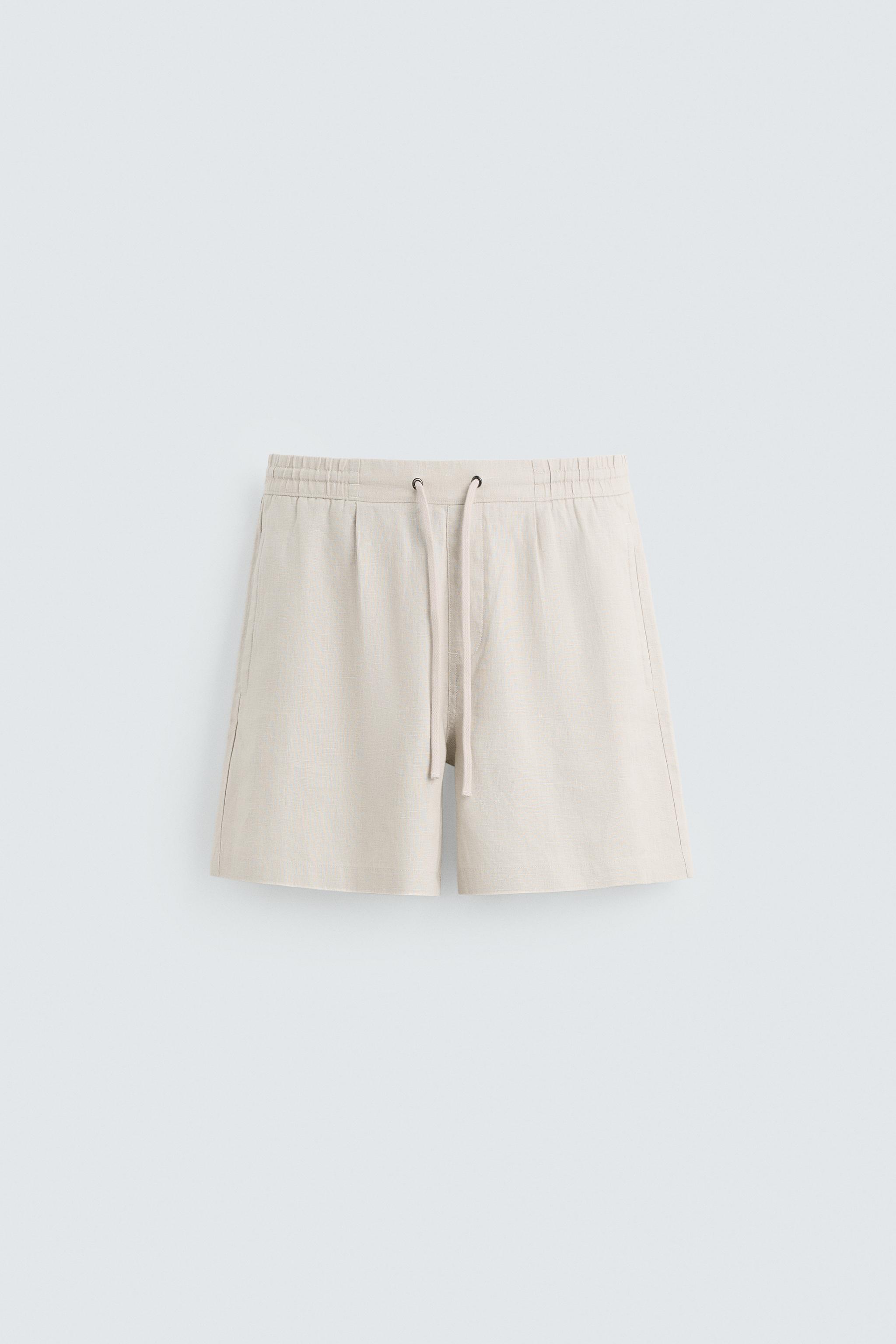 100% LINEN SHORTS