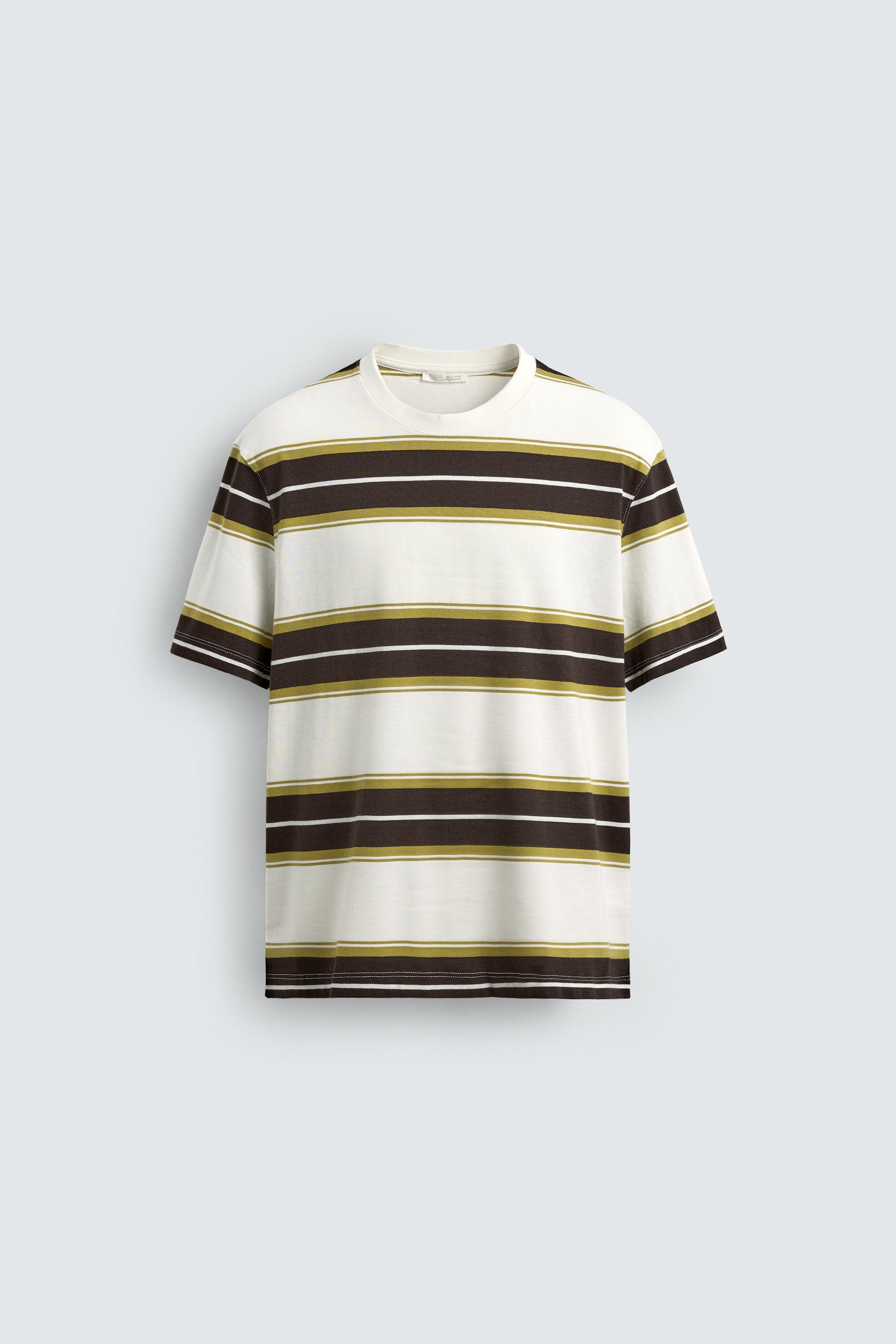 STRIPED JACQUARD T-SHIRT