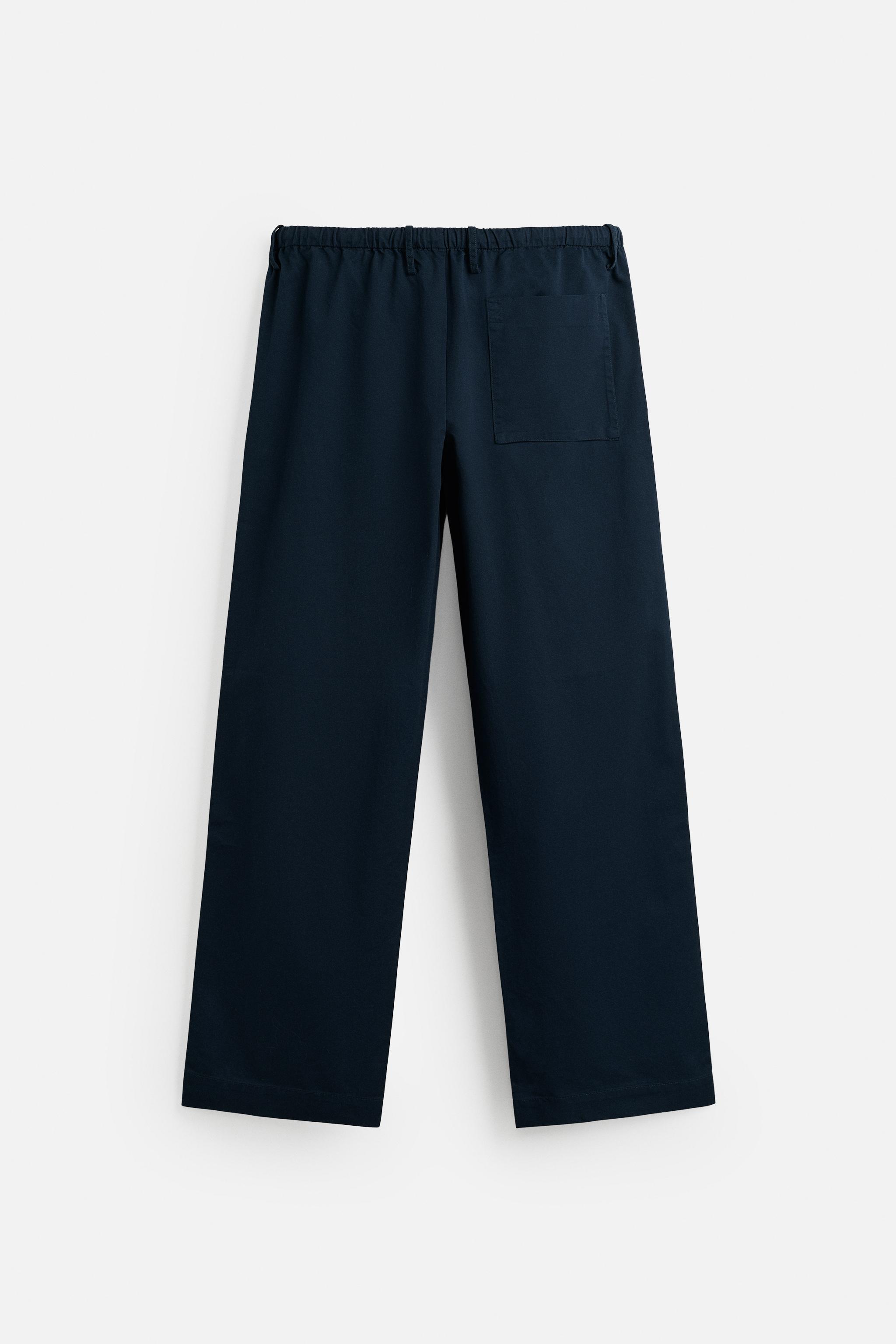 RELAXED STRAIGHT FIT PANTS