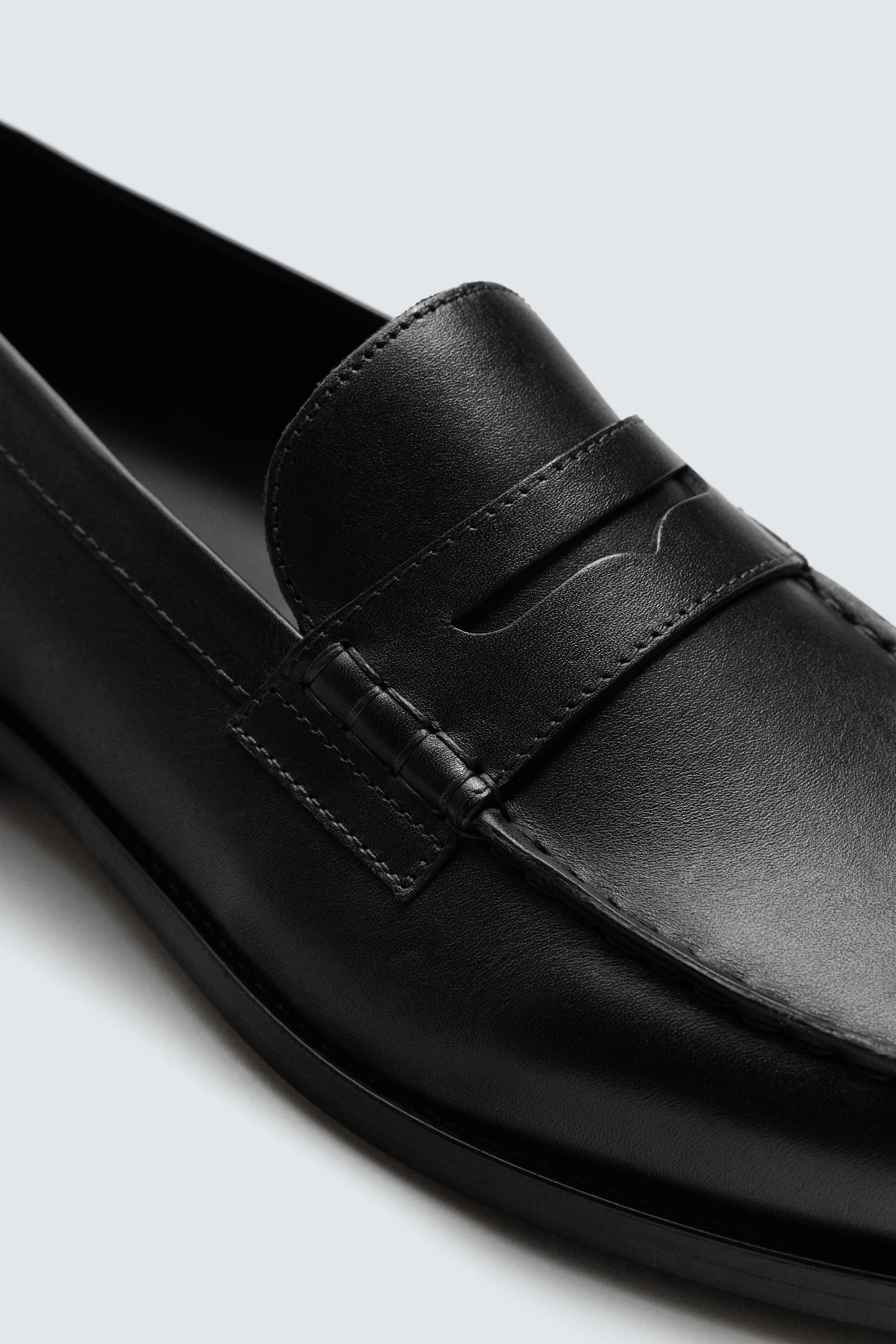 LEATHER PENNY LOAFERS