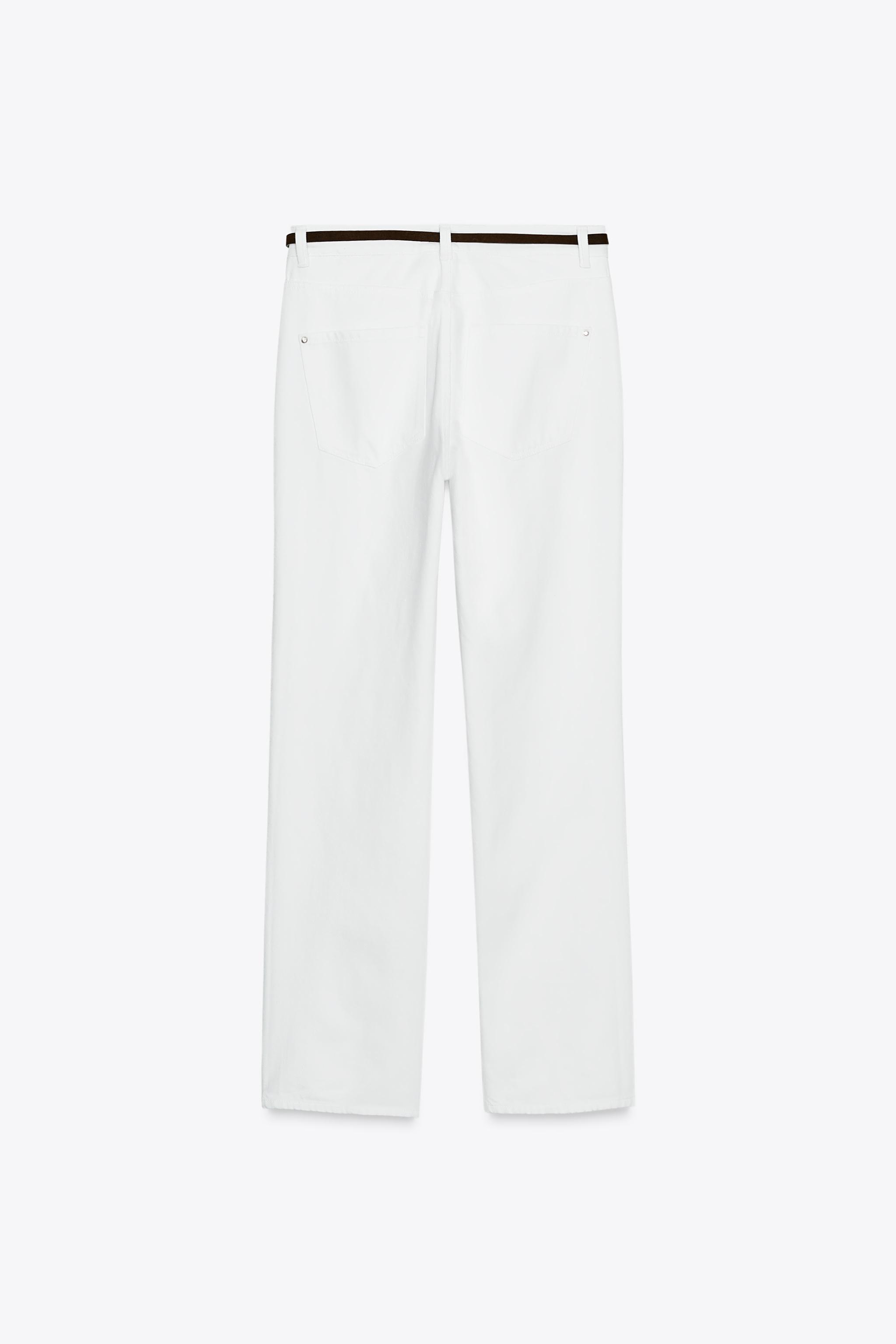 Z1975 90'S HIGH-WAISTED STRAIGHT BELTED JEANS