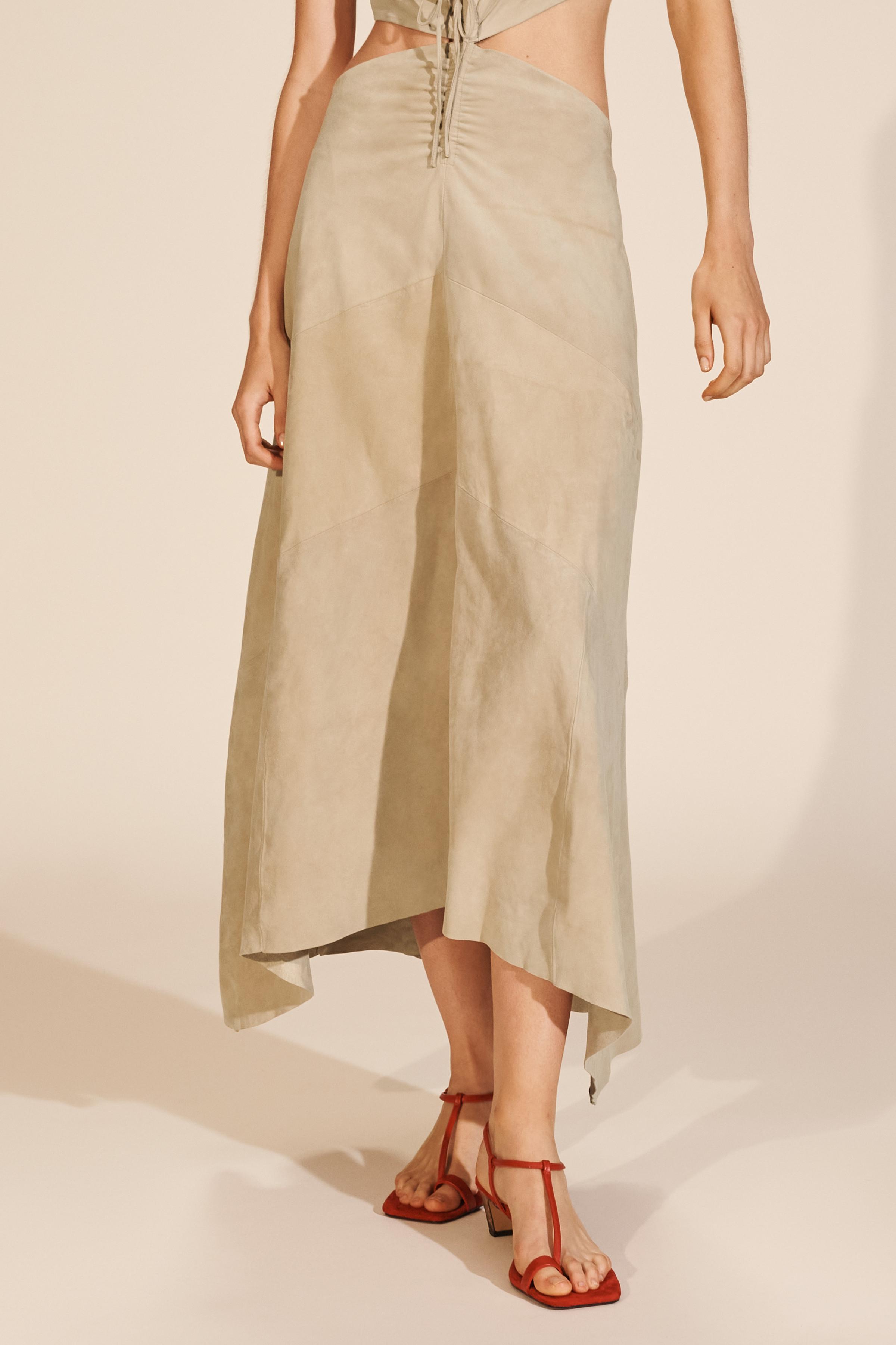 LIMITED EDITION SUEDE CUT-OUT DRESS