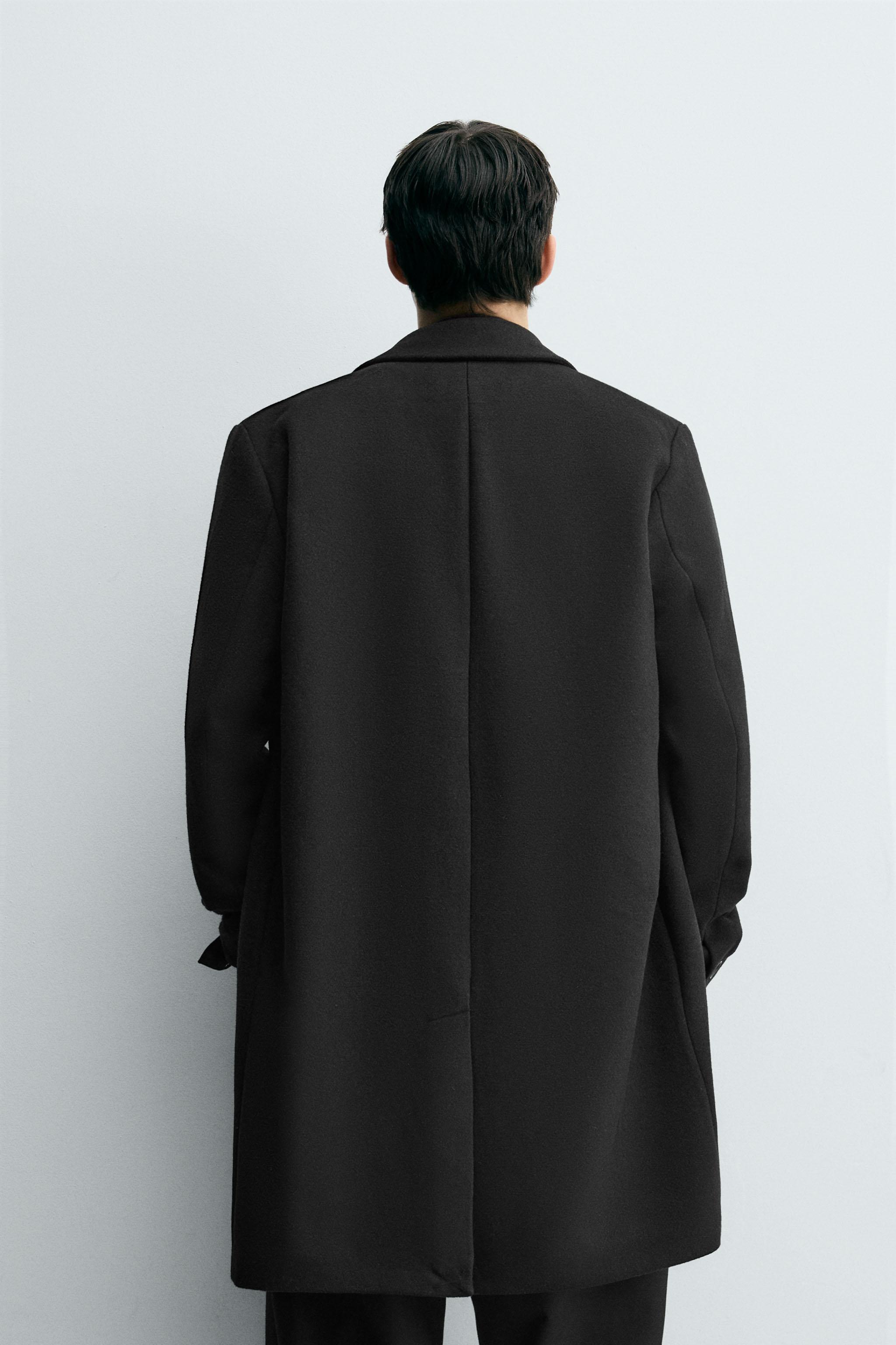 REGULAR FIT WOOL BLEND COAT