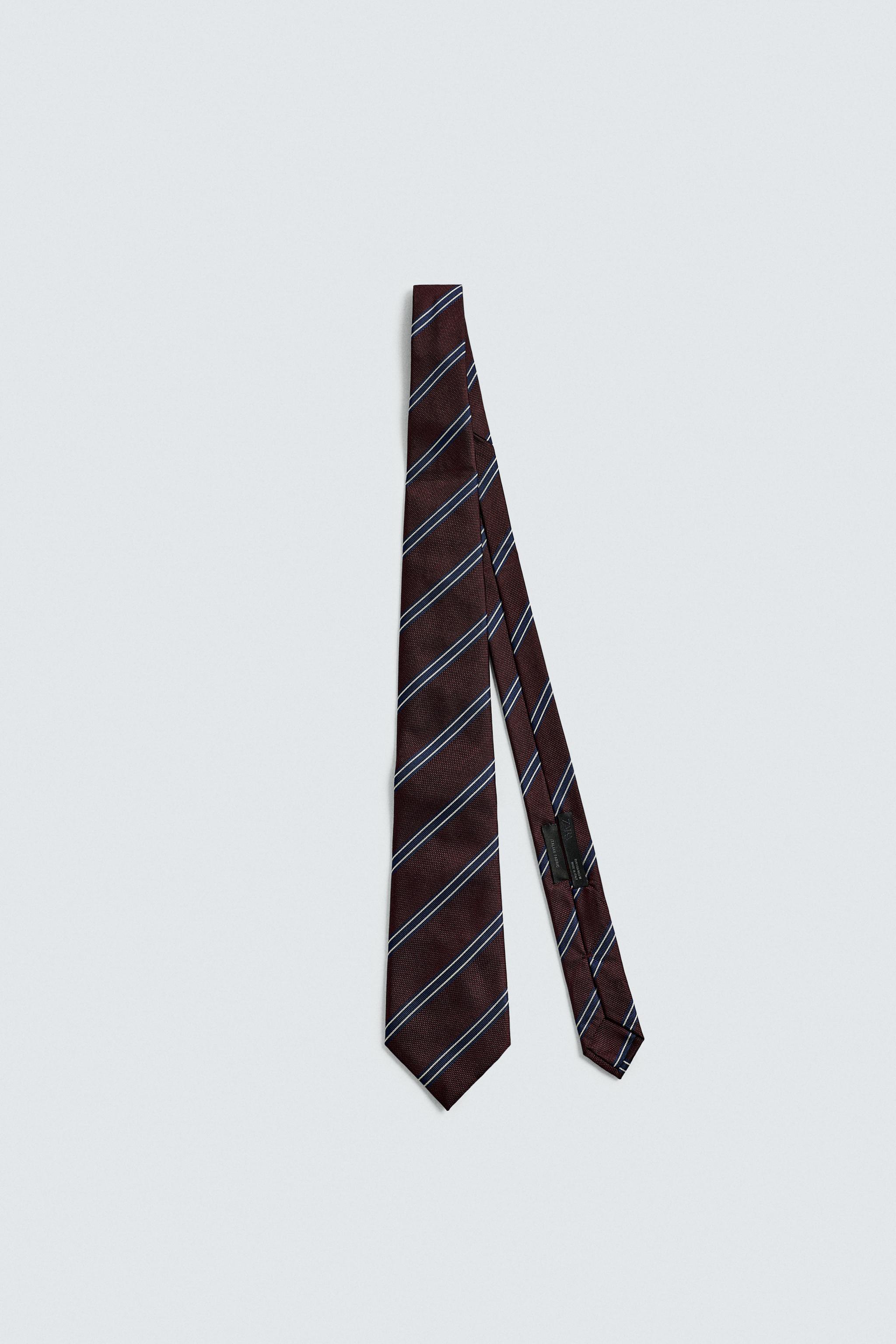 100% SILK STRIPED TIE